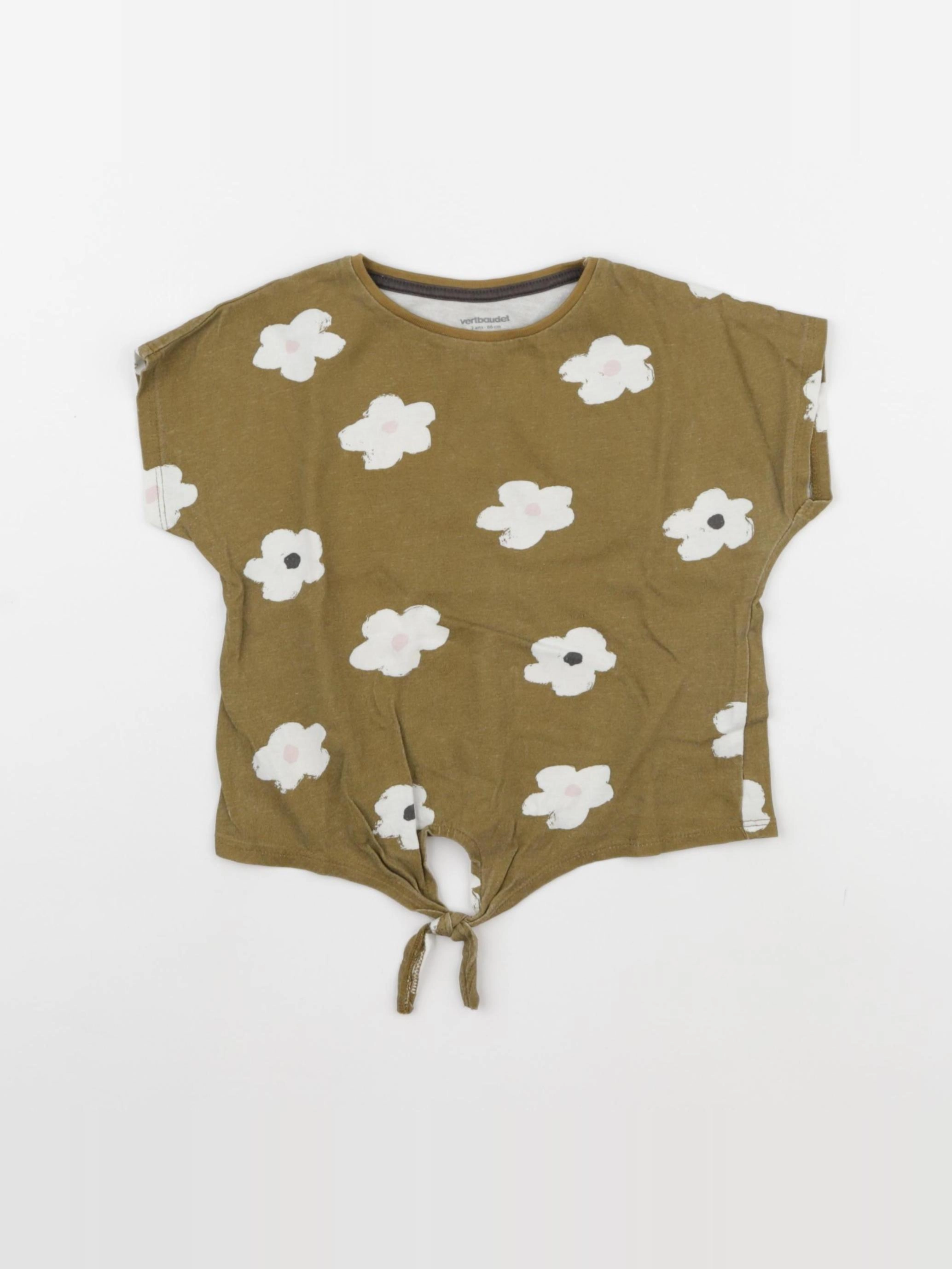Vertbaudet - tee-shirt vert - 2 ans