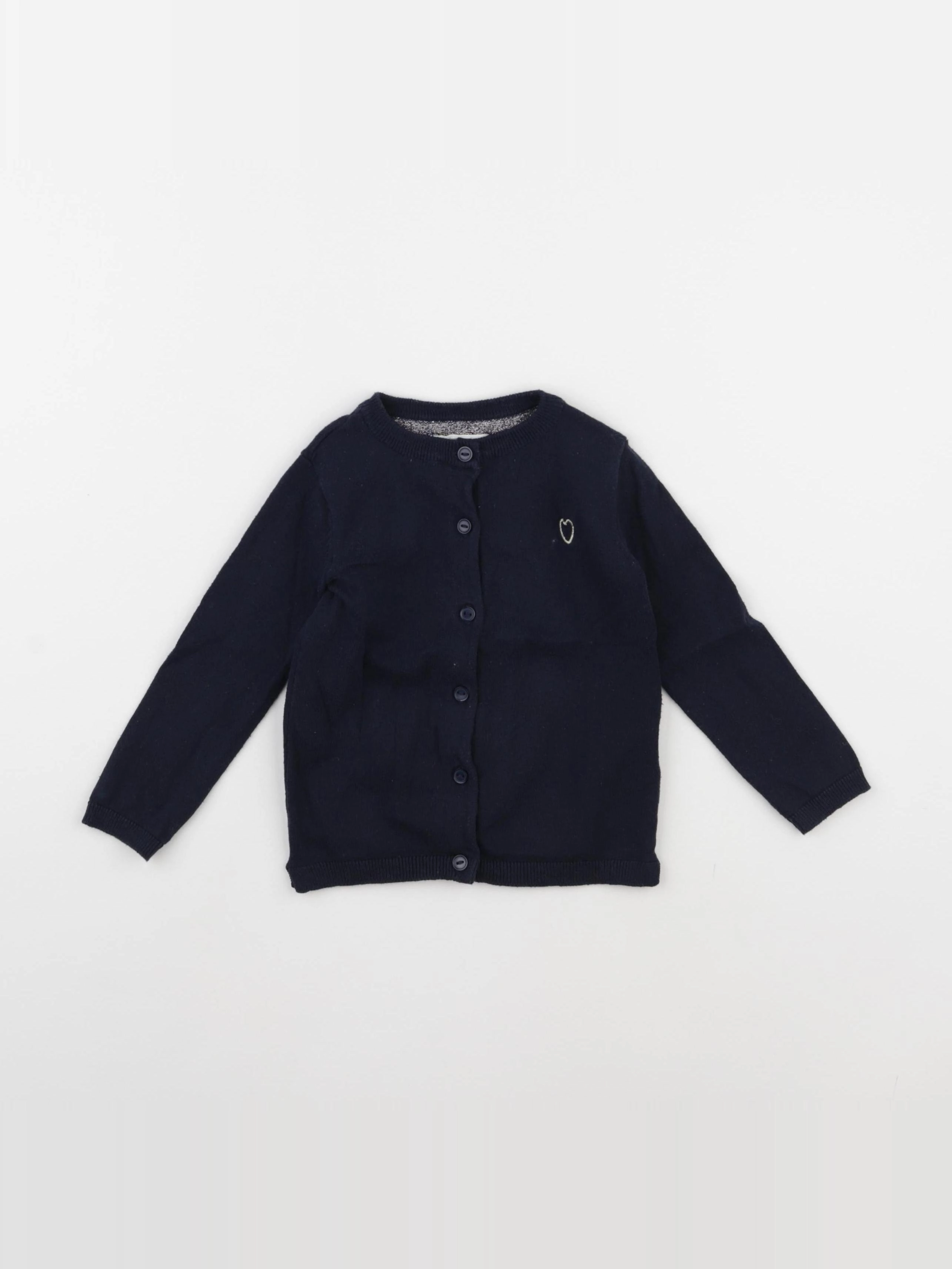 Vertbaudet - gilet bleu - 2 ans