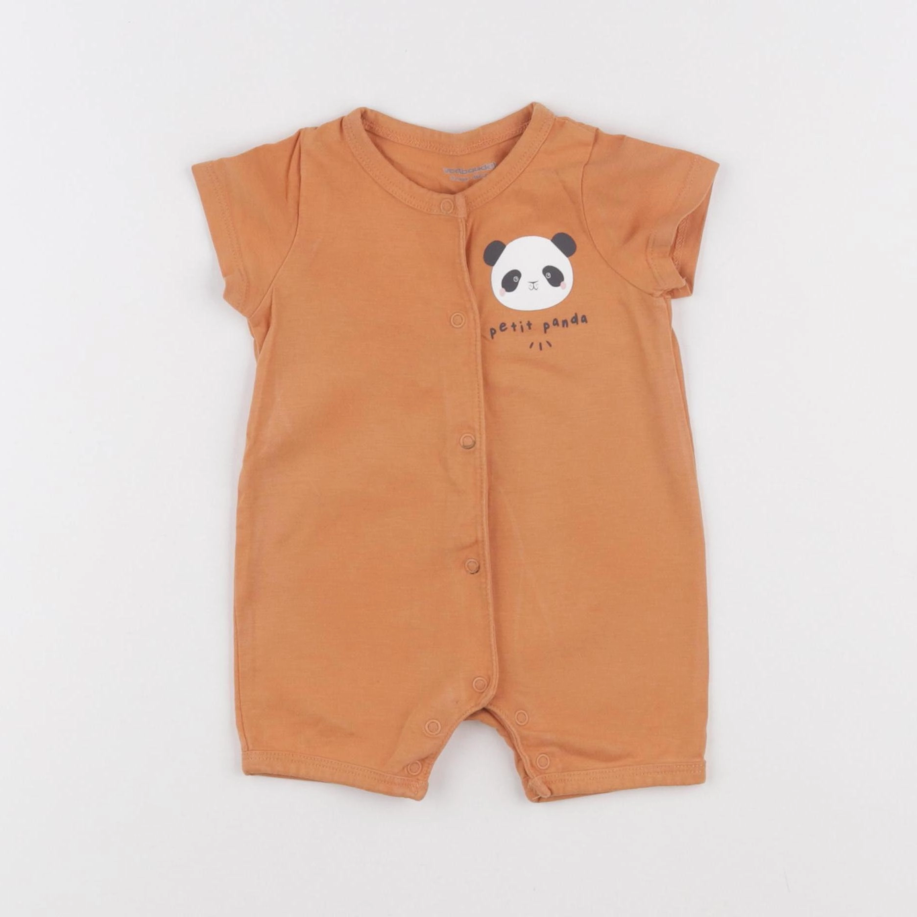 Vertbaudet - pyjama coton orange - 3 mois
