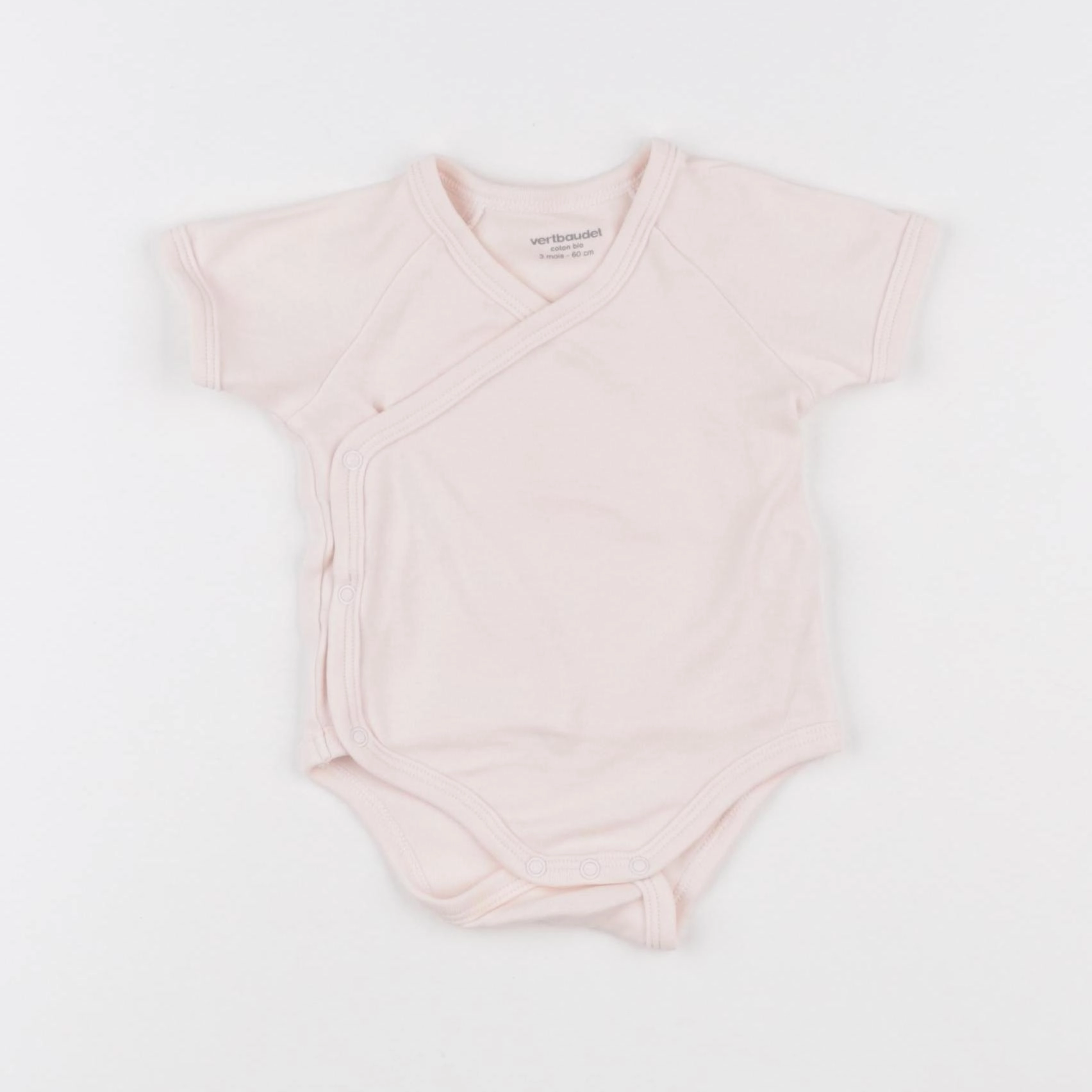 Vertbaudet - body rose - 3 mois