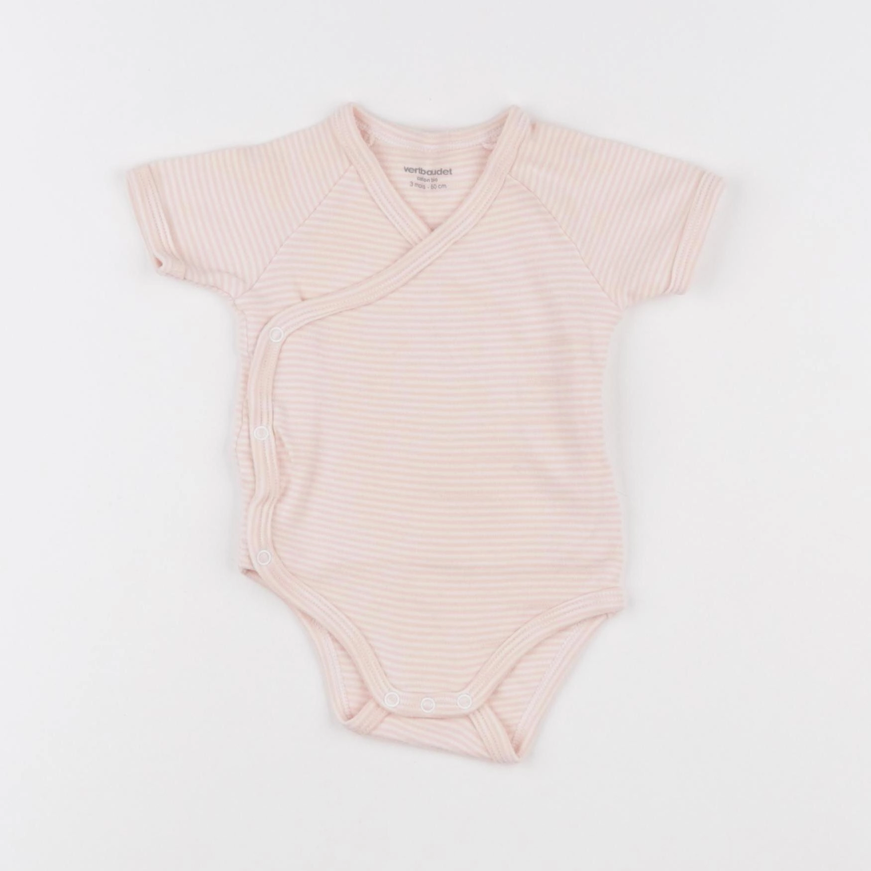 Vertbaudet - body rose - 3 mois