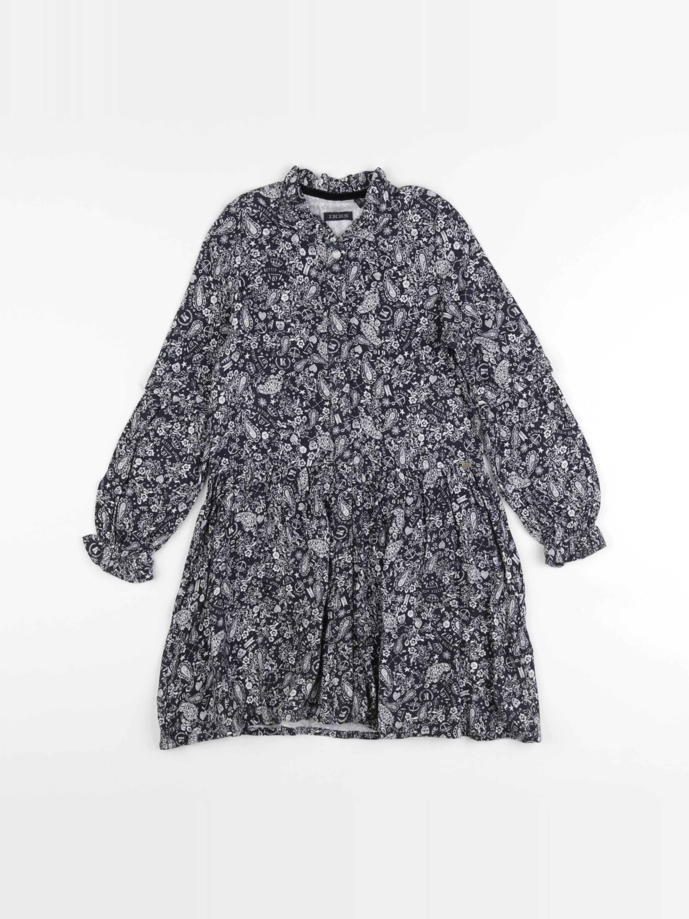 IKKS - robe noir - 6 ans