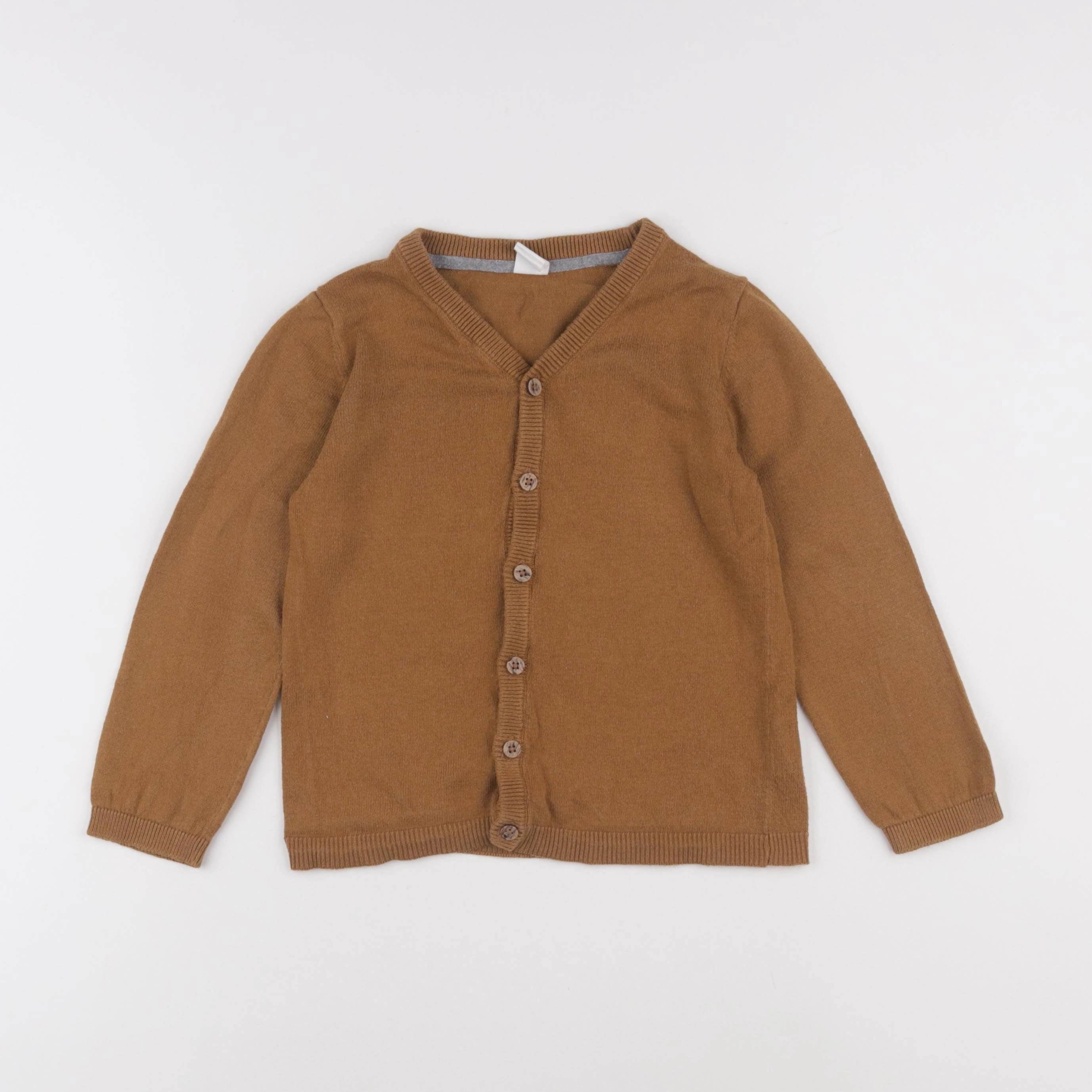 H&M - gilet marron - 3/4 ans