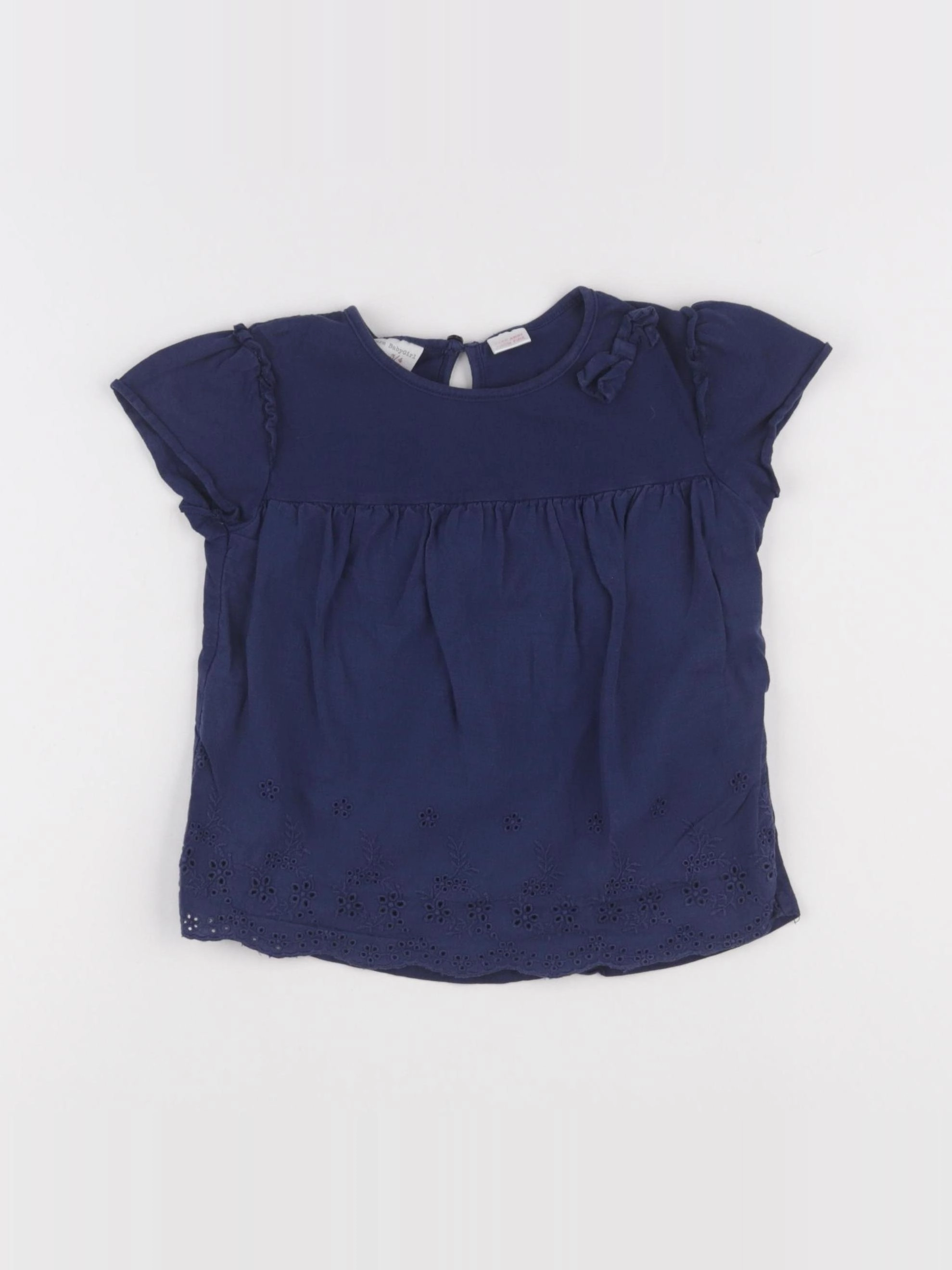 Zara - tee-shirt bleu - 3/4 ans