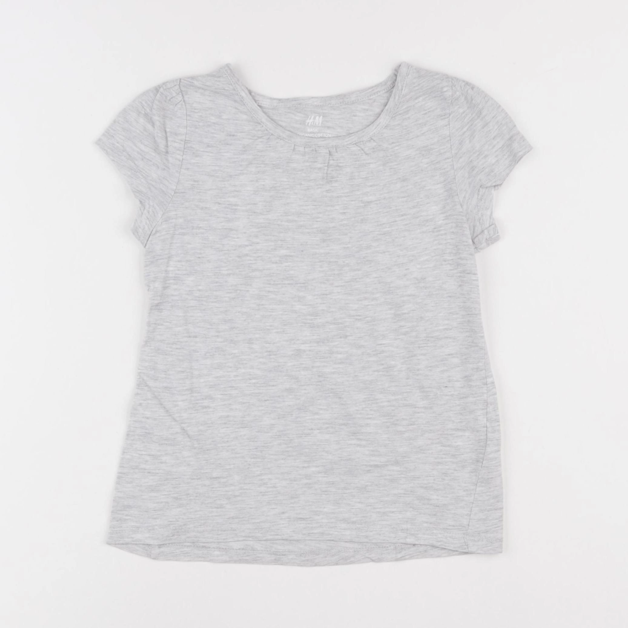 H&M - tee-shirt gris - 4/6 ans