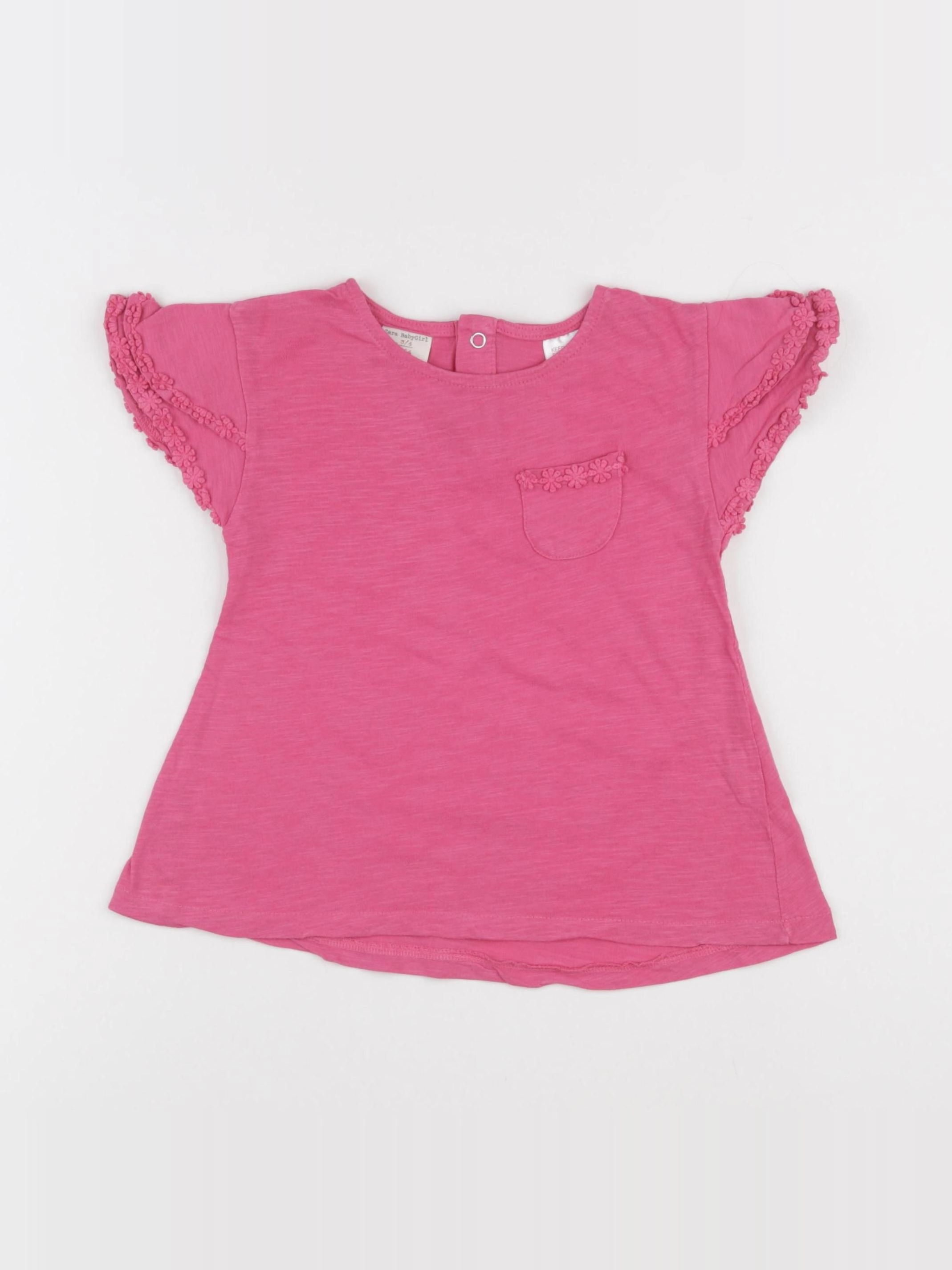 Zara - tee-shirt rose - 3/4 ans