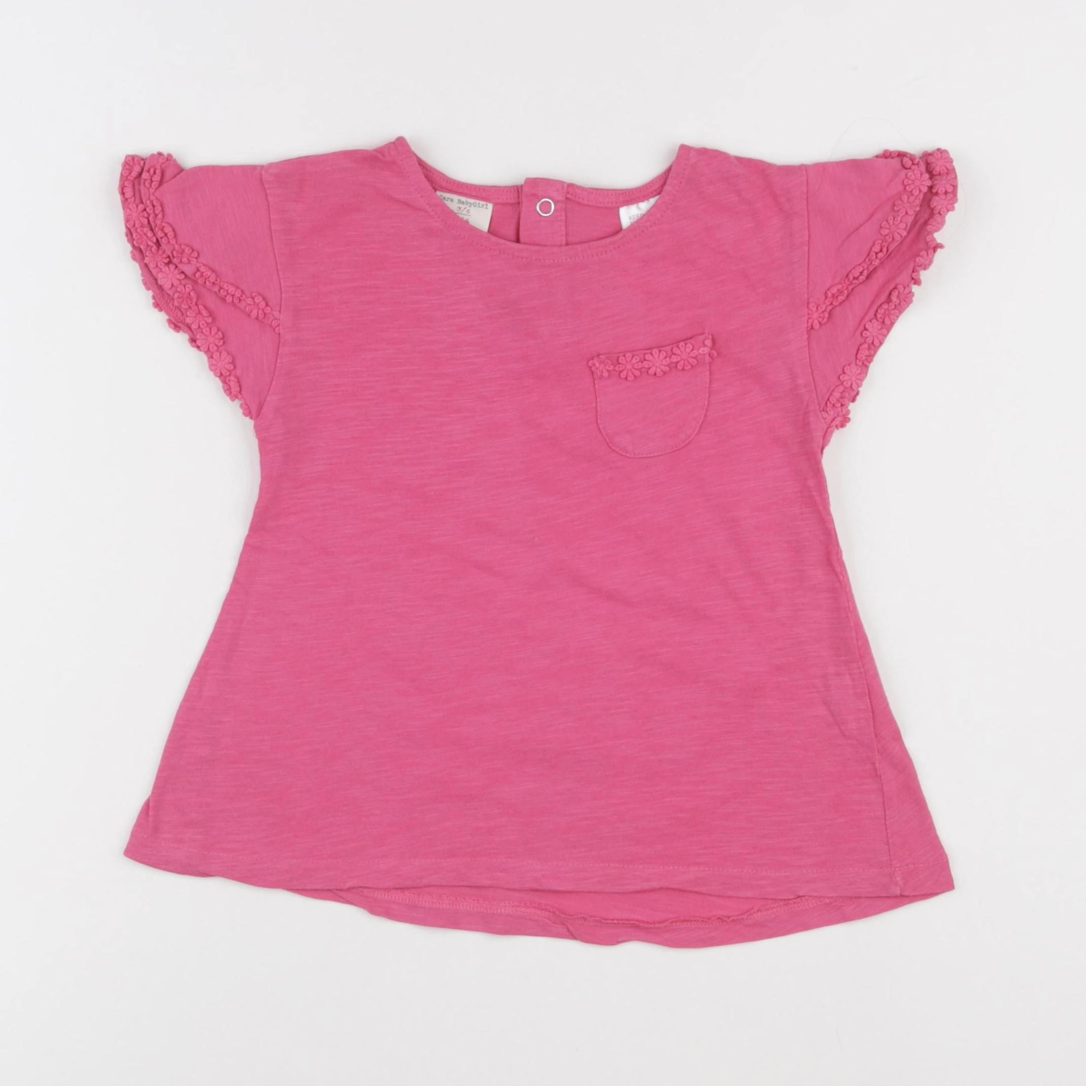 Zara - tee-shirt rose - 3/4 ans