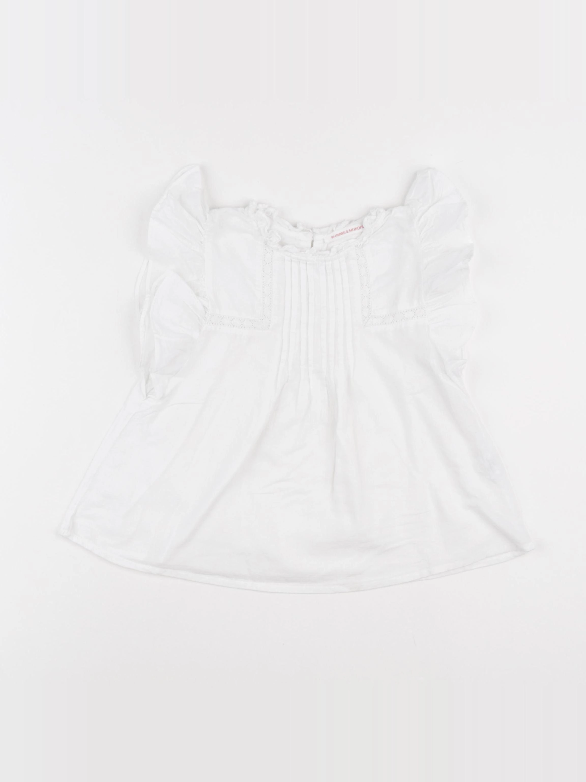 Monoprix - blouse blanc - 4 ans