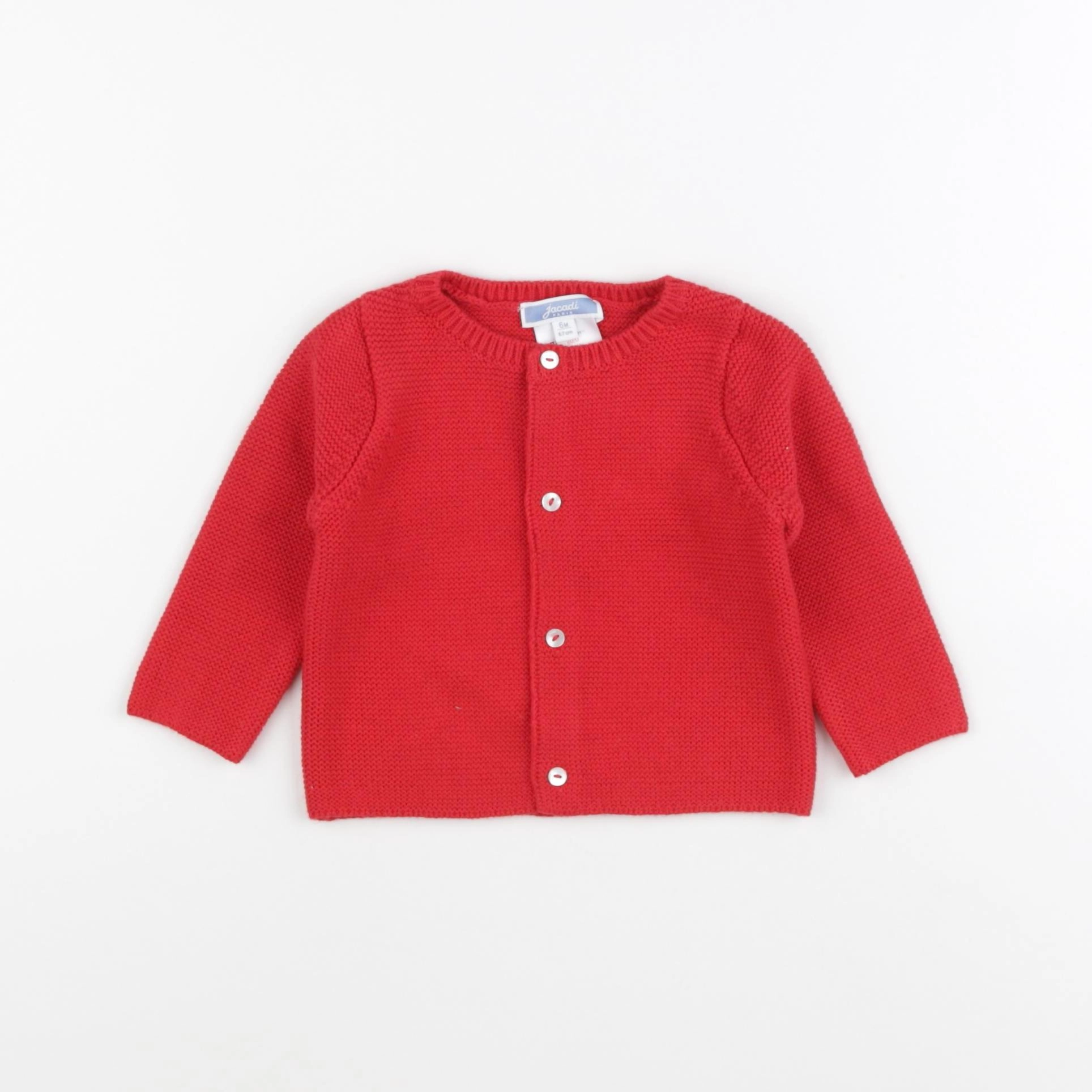Jacadi - gilet rouge - 6 mois