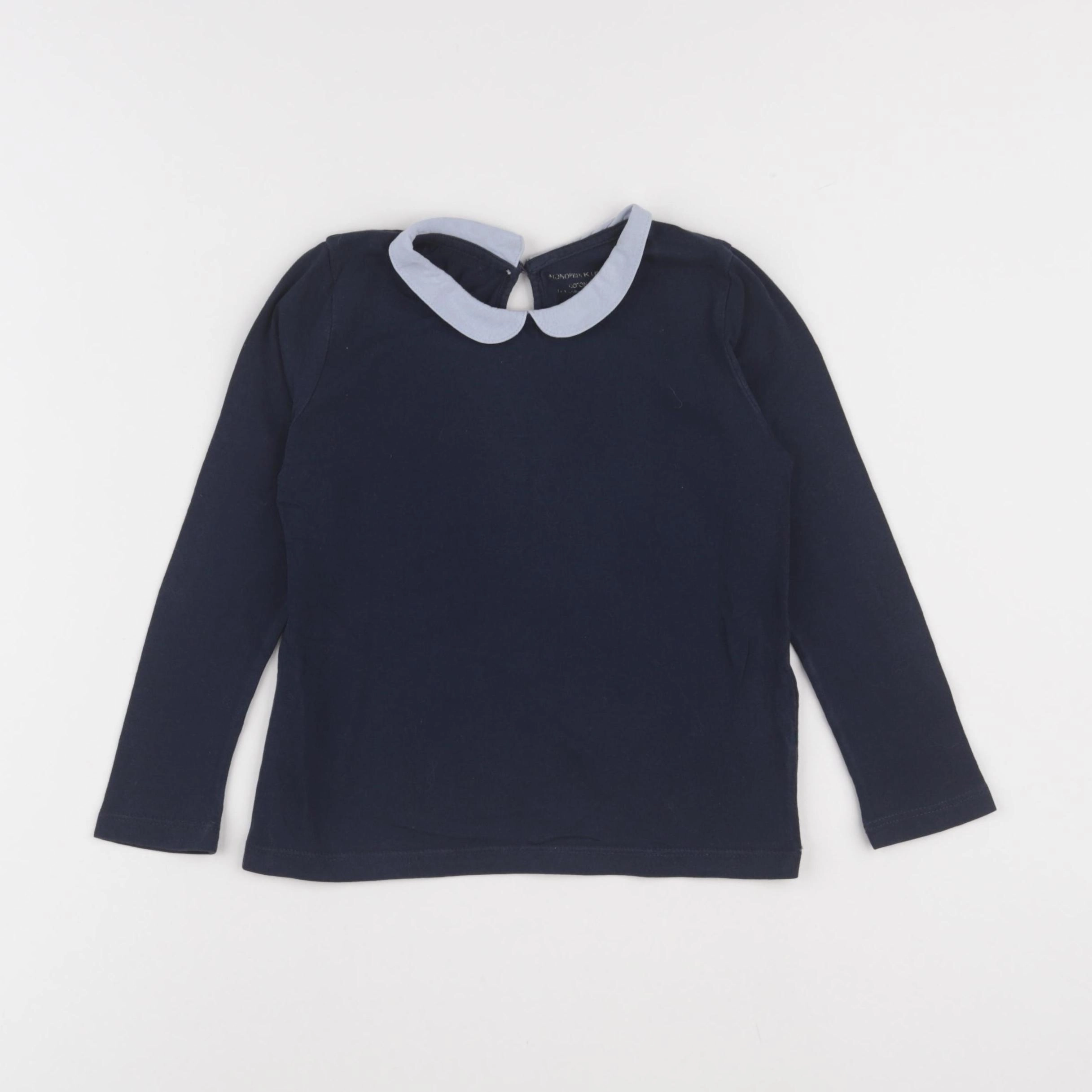 Monoprix - tee-shirt bleu - 4 ans
