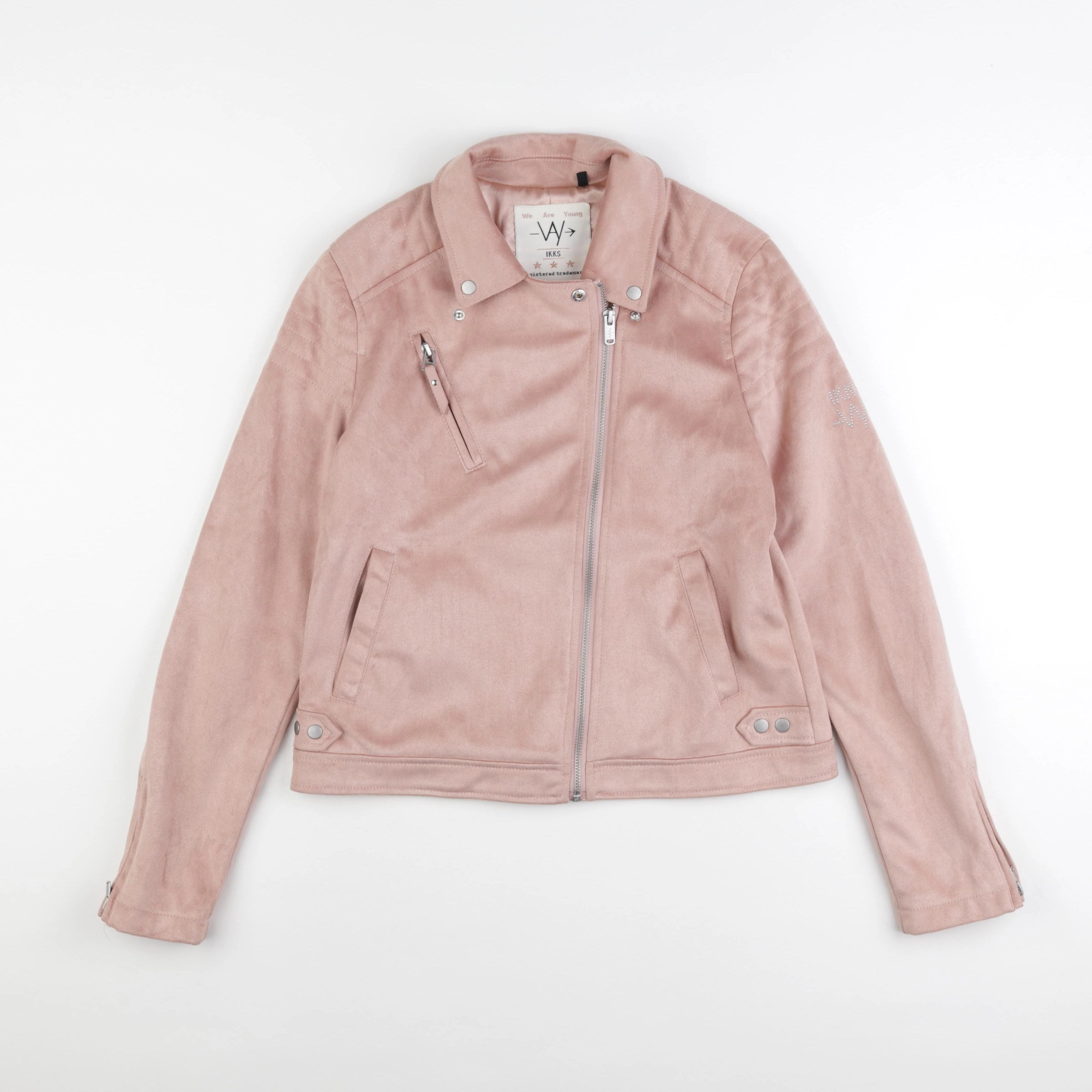 IKKS - veste simili cuir rose - 16 ans