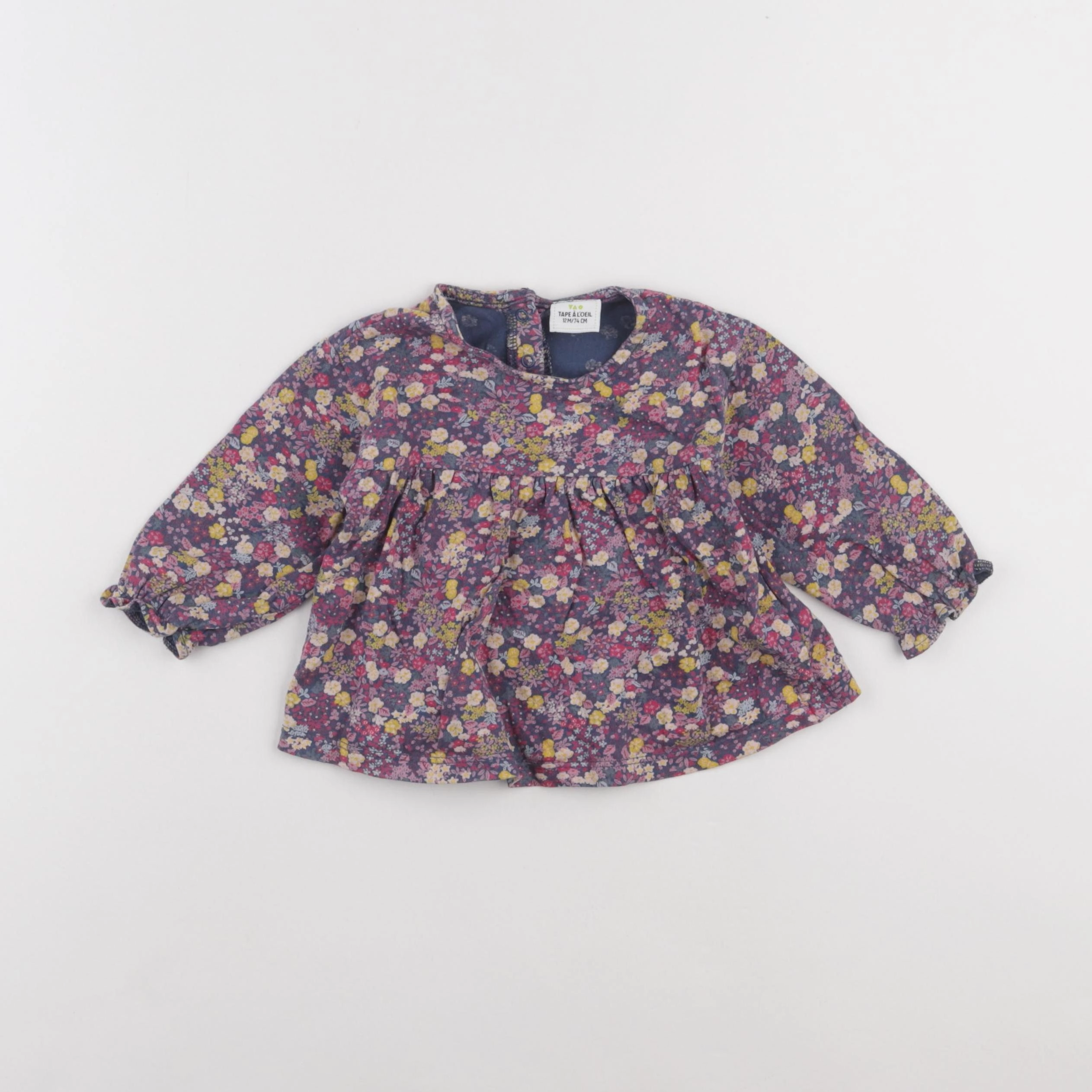 Tape à l'oeil - blouse multicolore - 12 mois