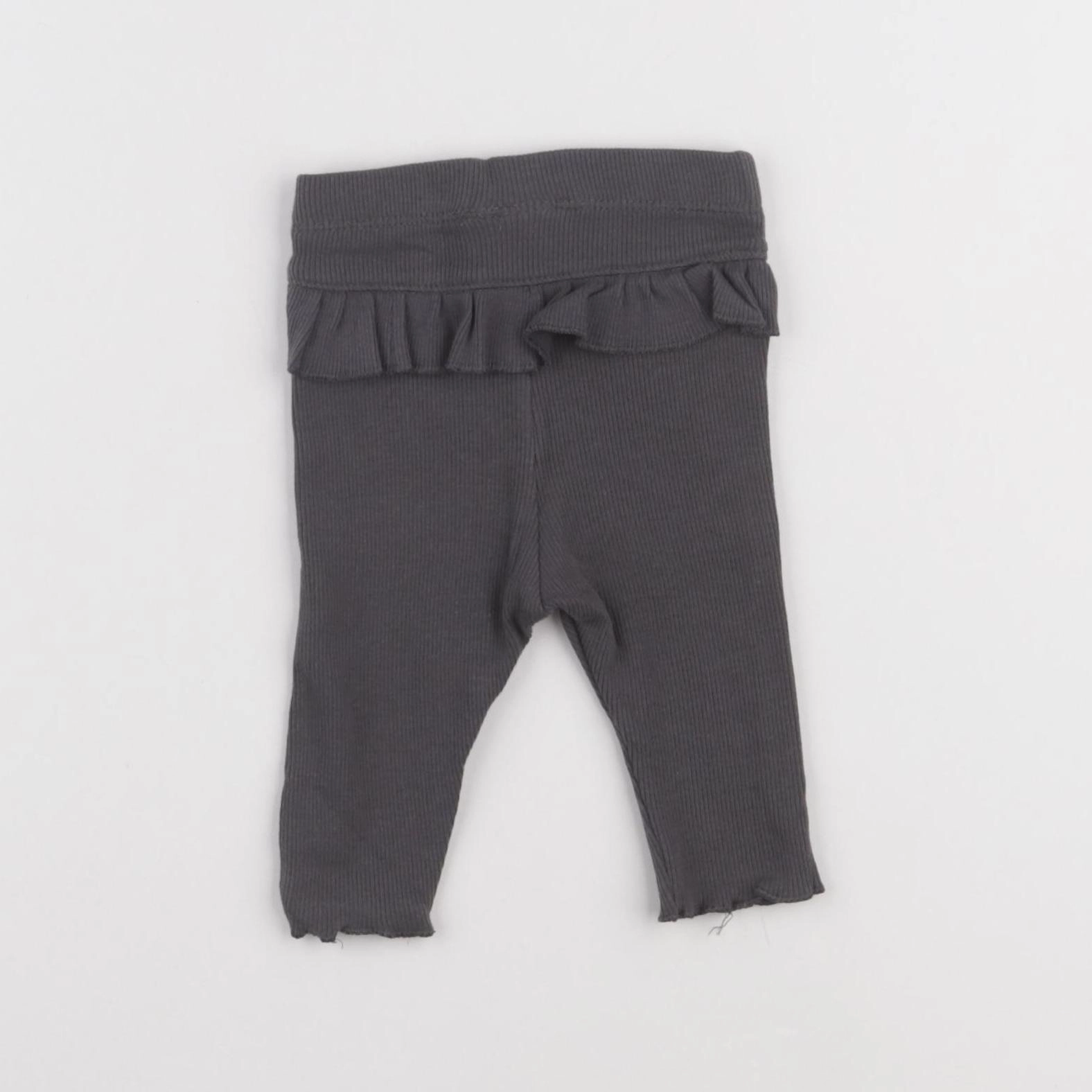 H&M - legging gris - 1 mois