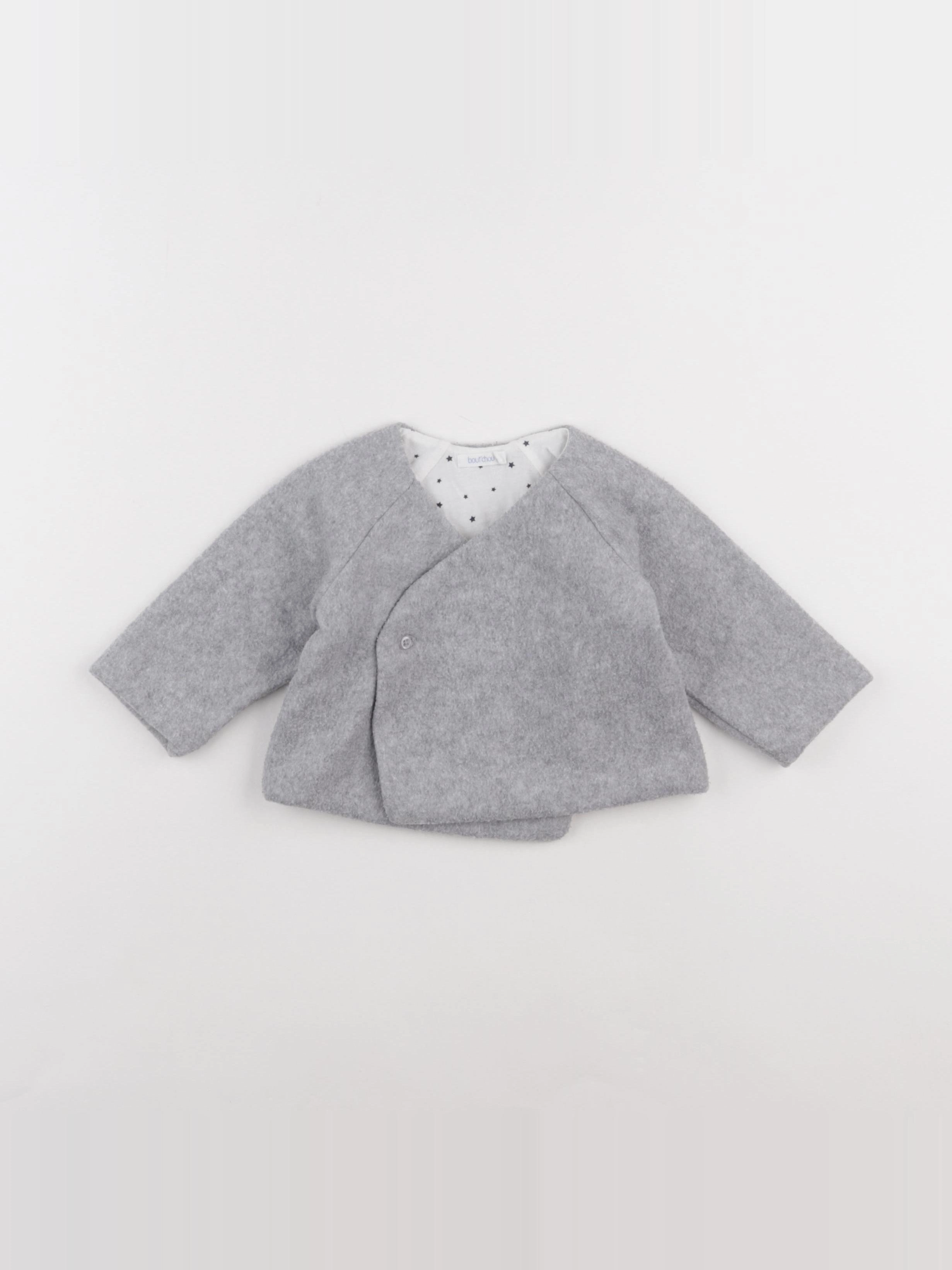 Boutchou - veste gris - 6 mois