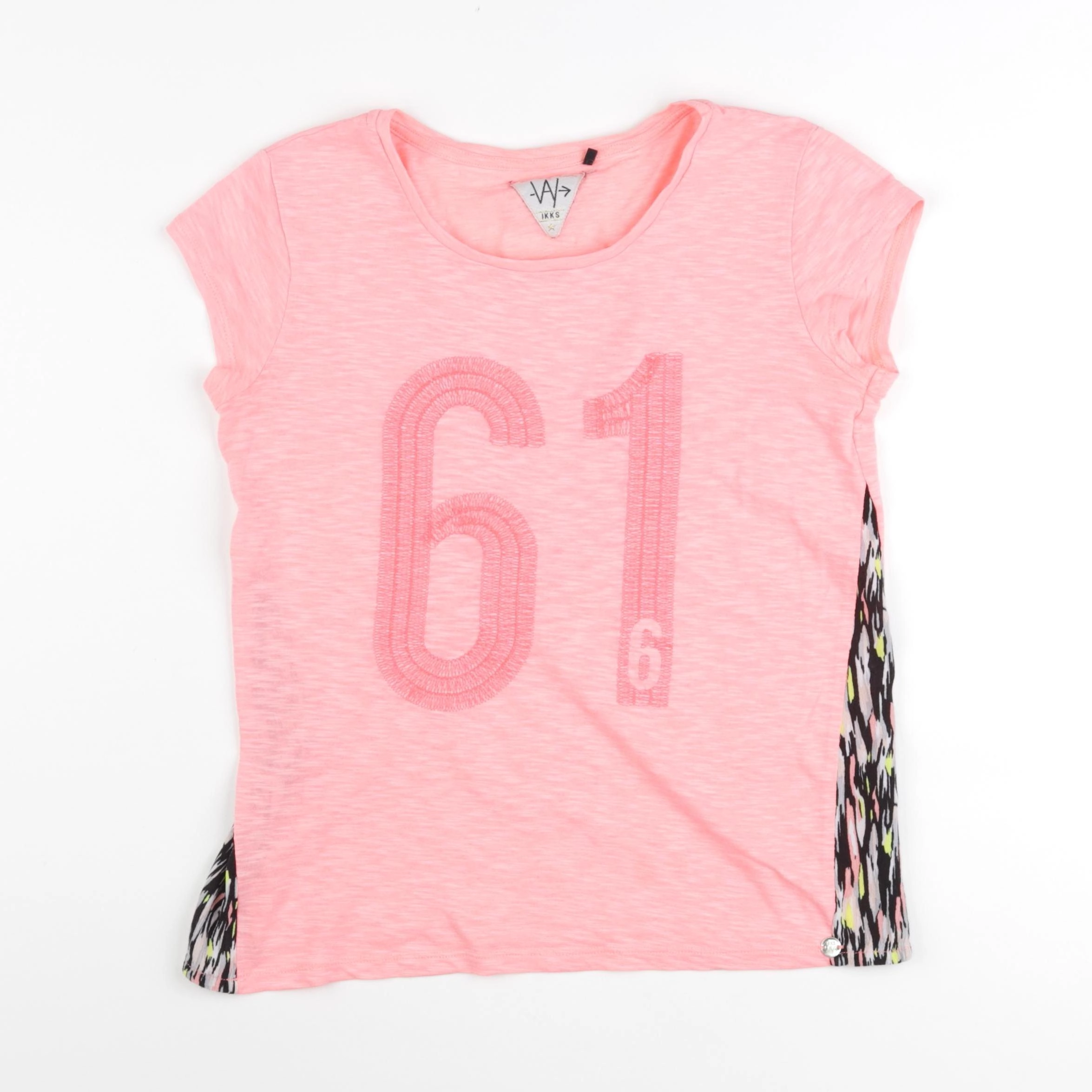 IKKS - tee-shirt rose fluo - 12 ans