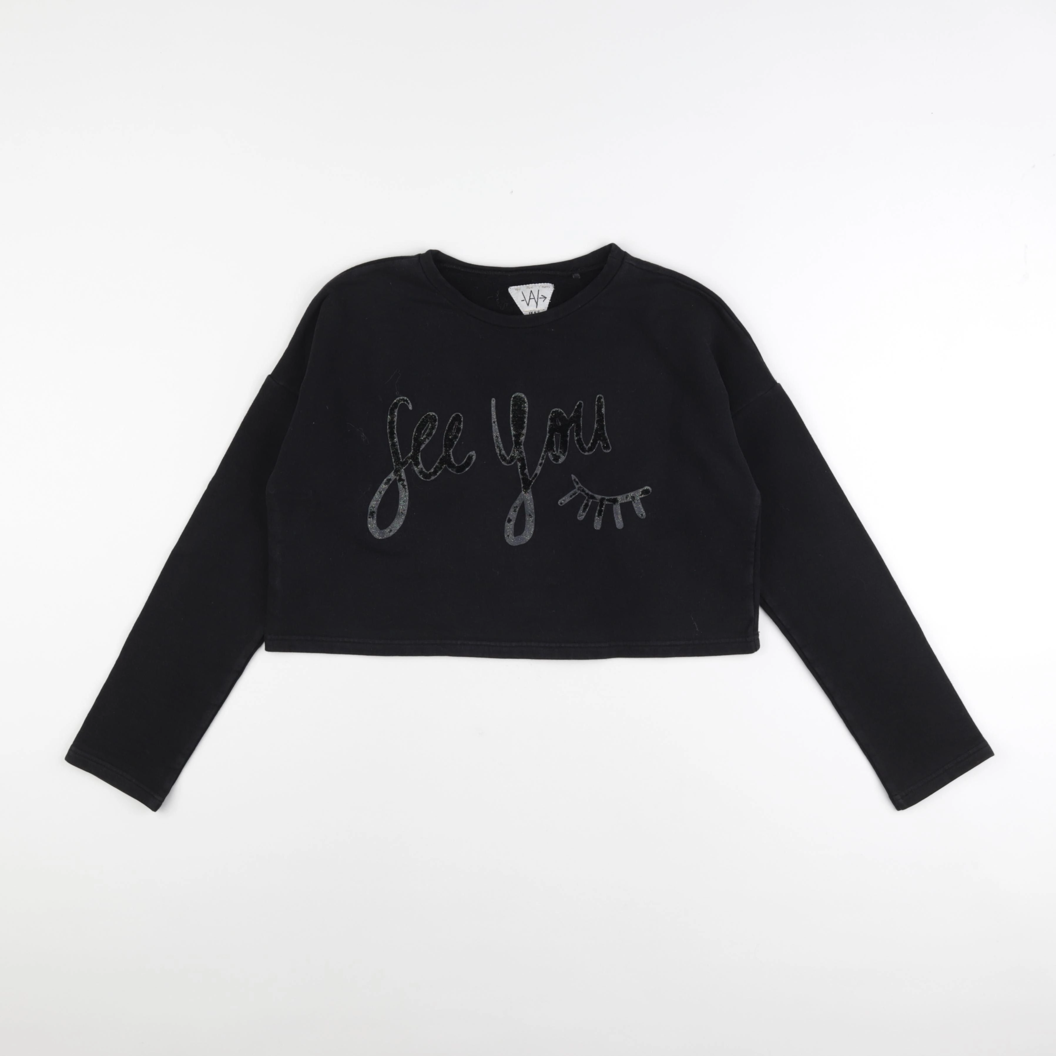 IKKS - sweat noir - 12 ans