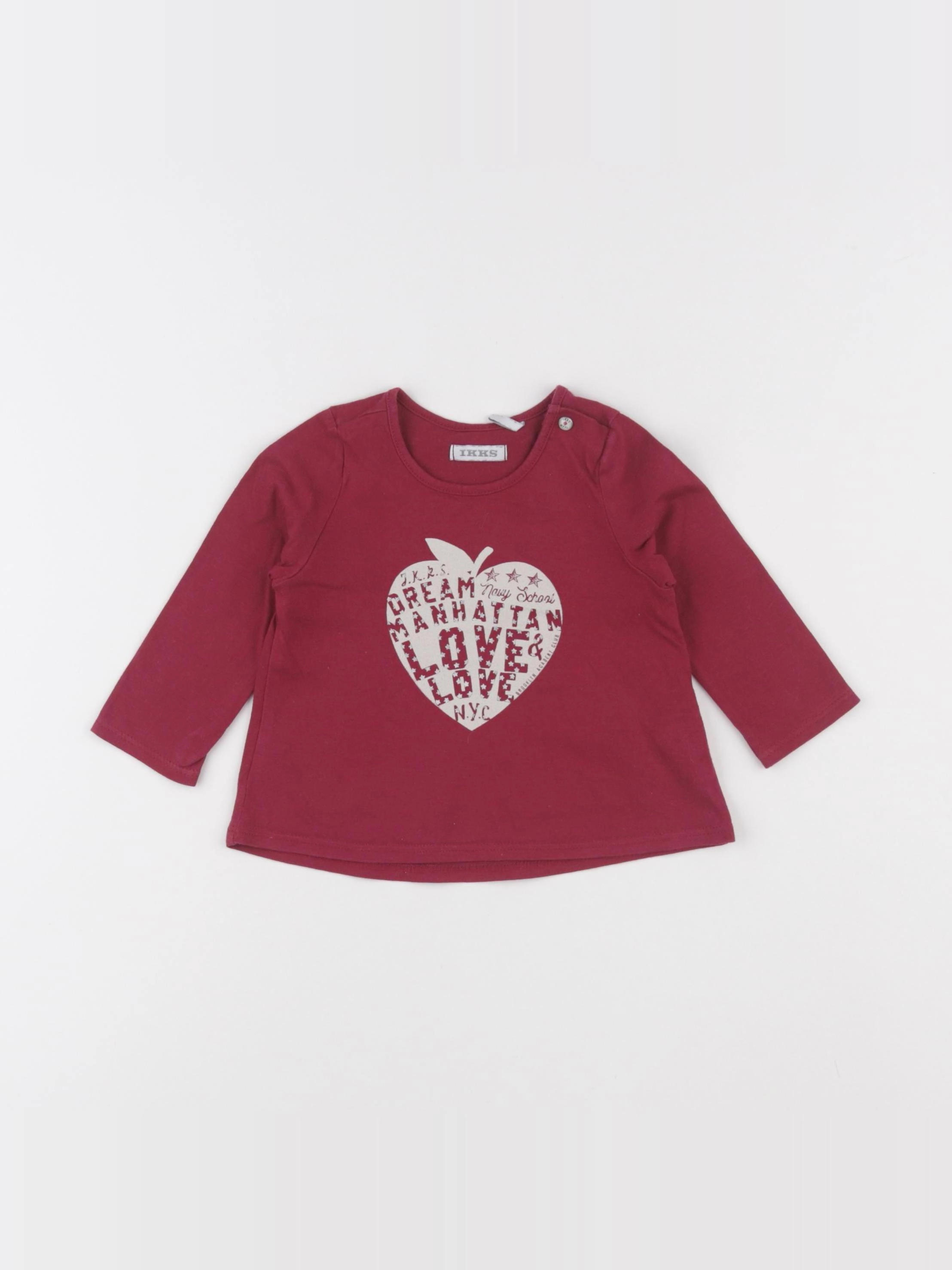 IKKS - tee-shirt rouge - 6 mois