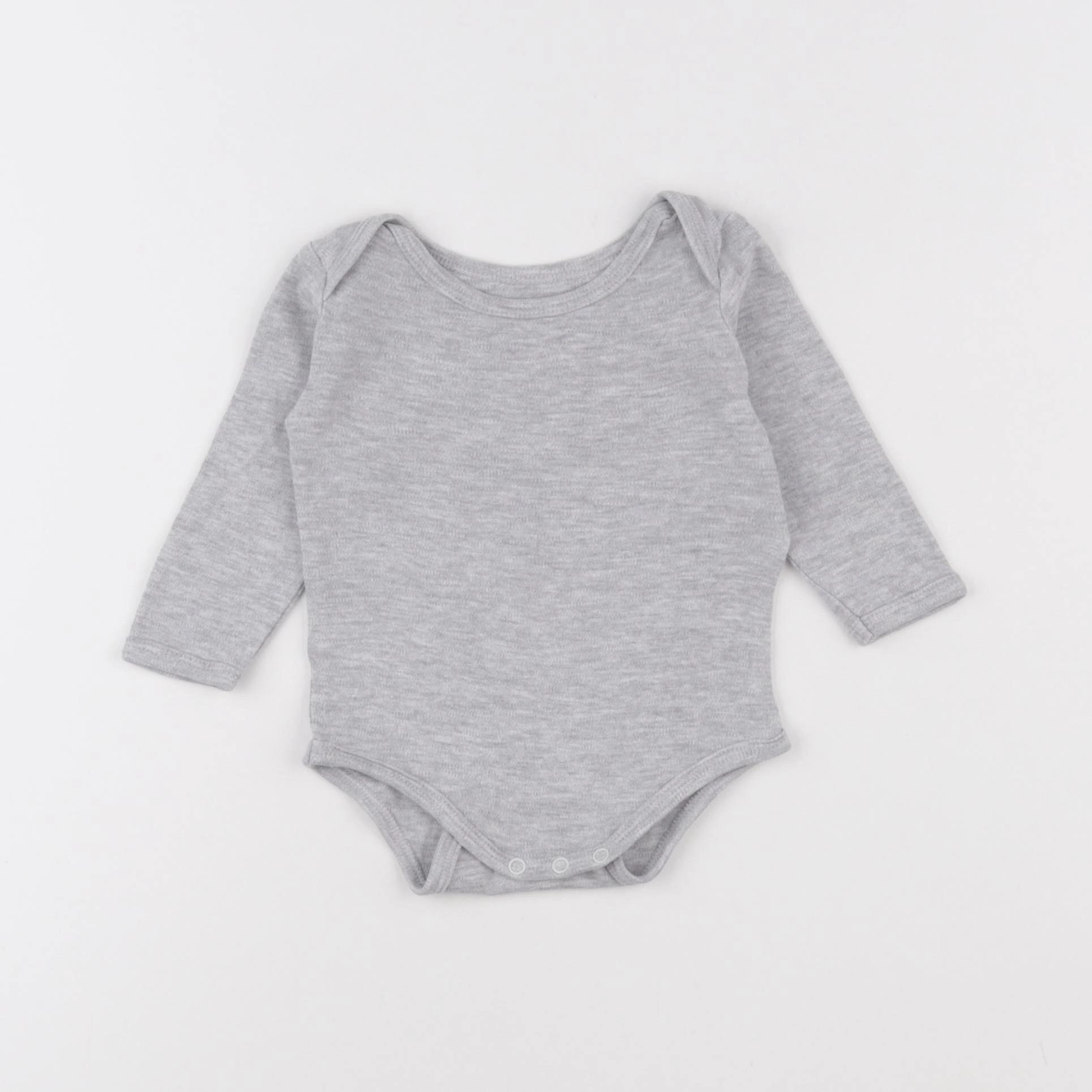 Vertbaudet - body gris - 6 mois