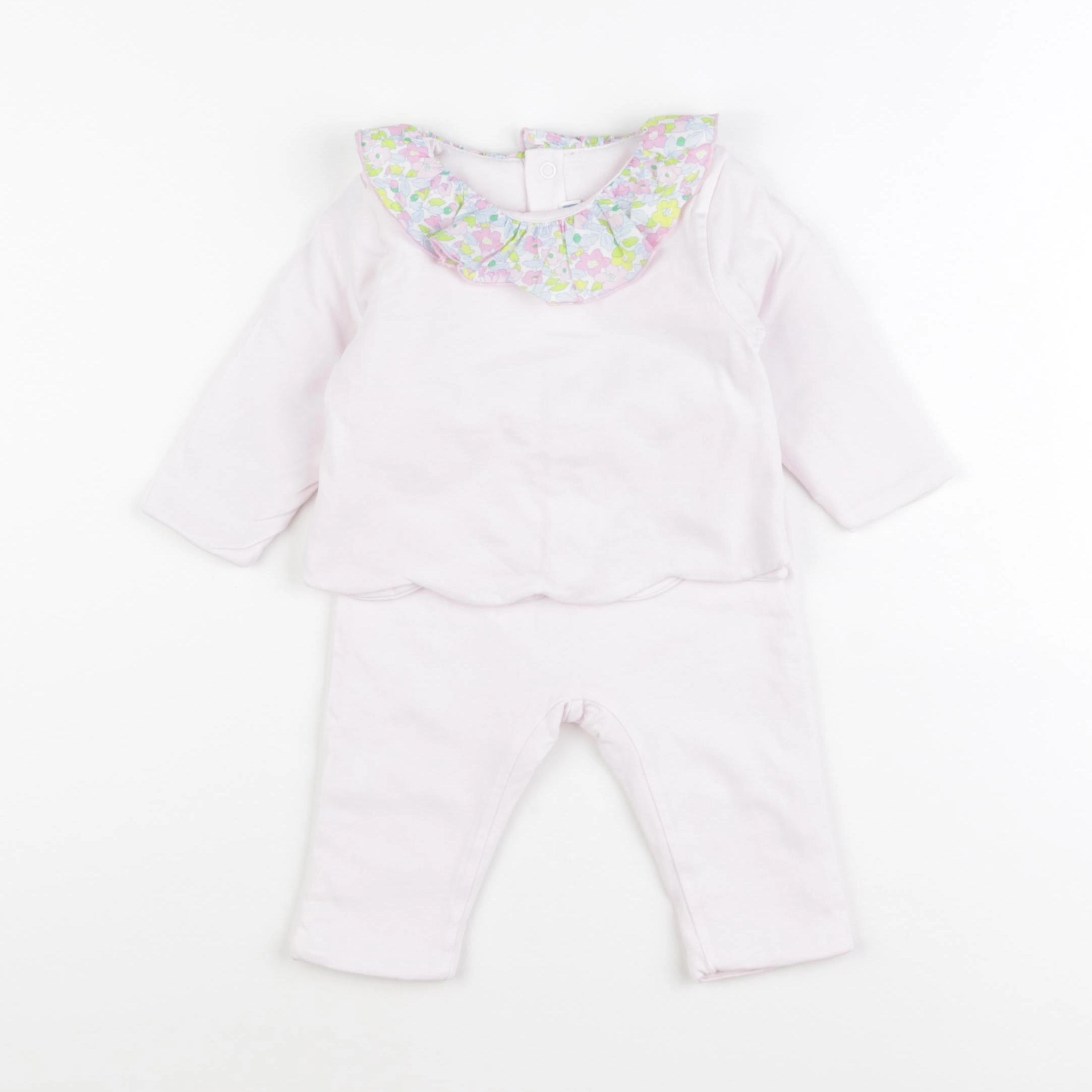 Jacadi - ensemble rose - 6 mois