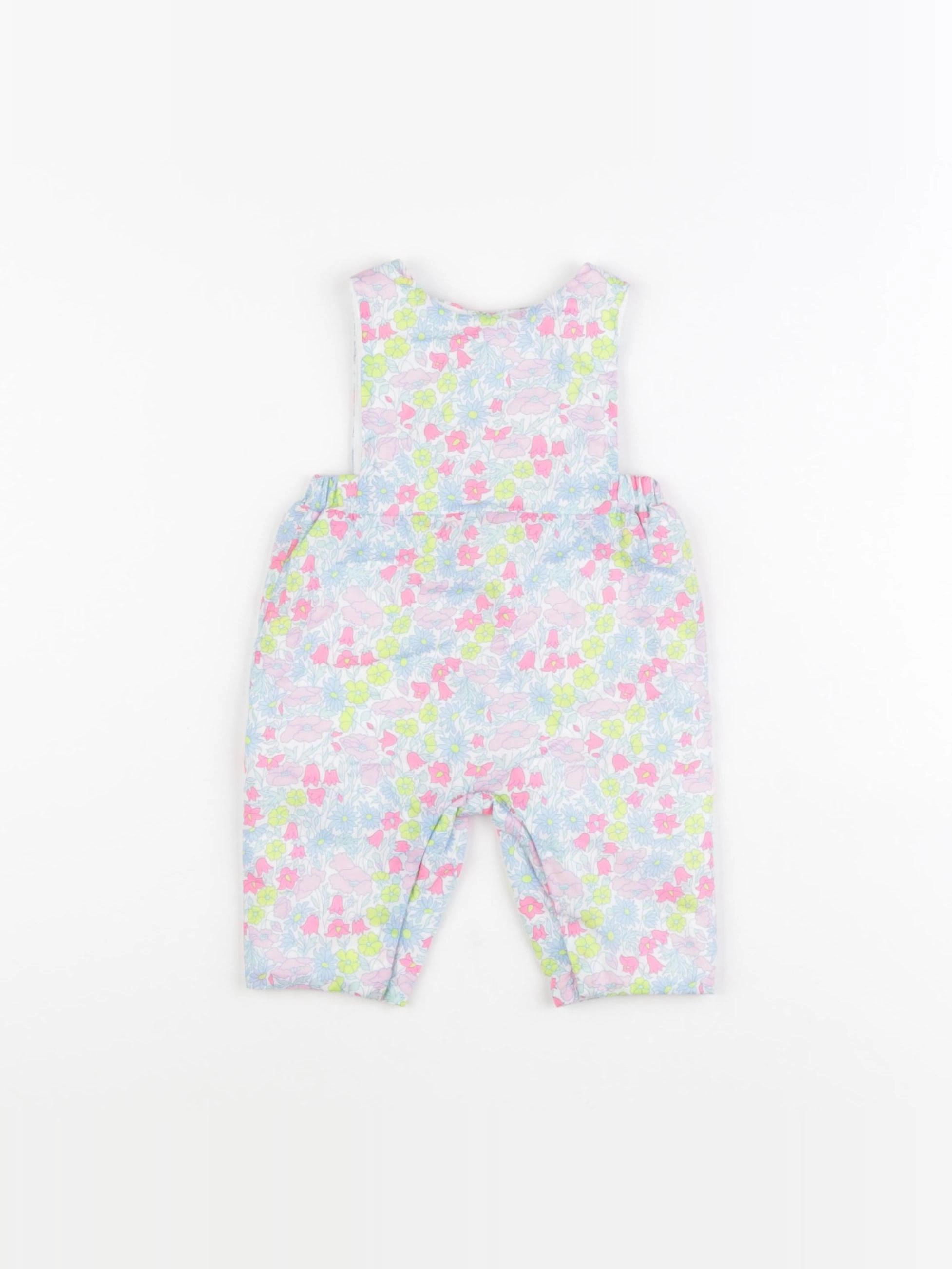 Jacadi - combinaison doublé, liberty multicolore - 1 mois