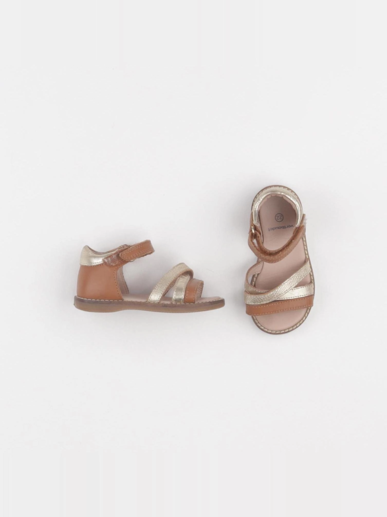 Vertbaudet - sandales marron - pointure 22