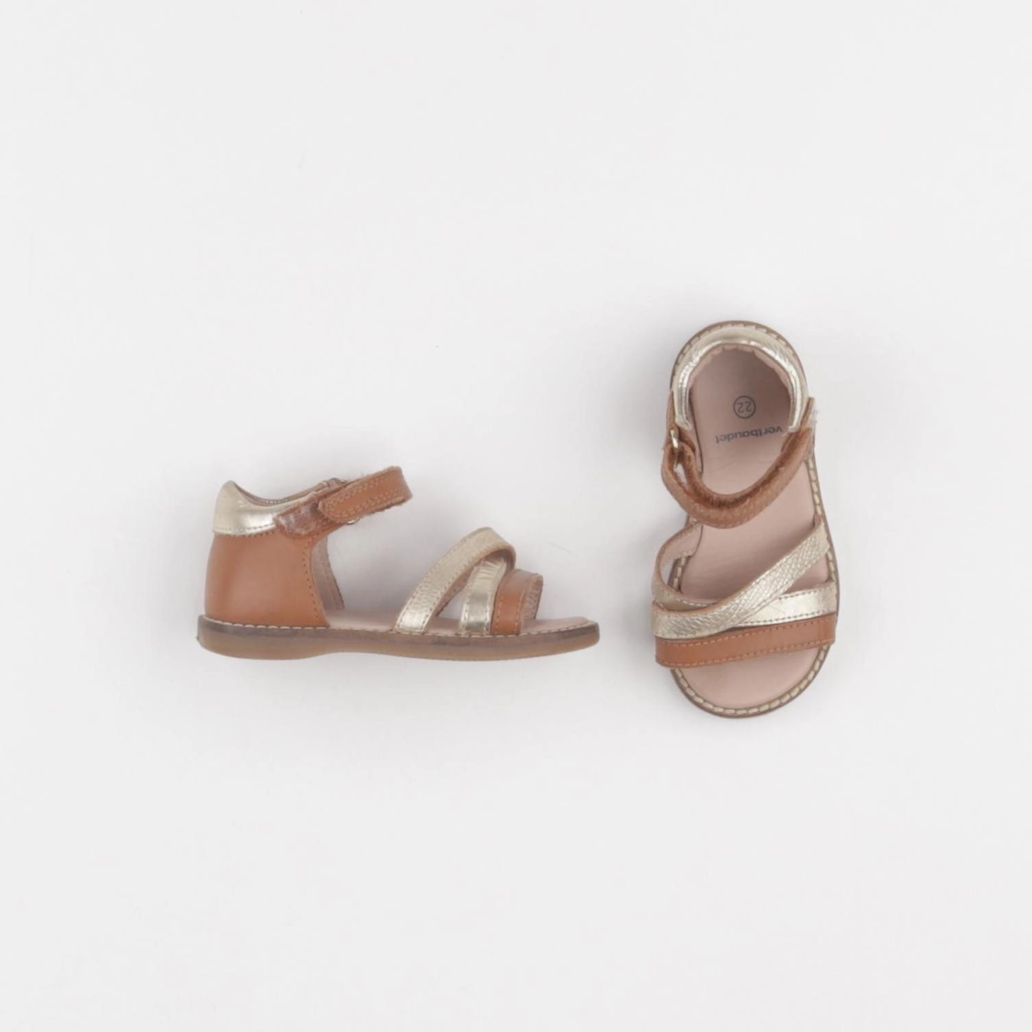 Vertbaudet - sandales marron - pointure 22