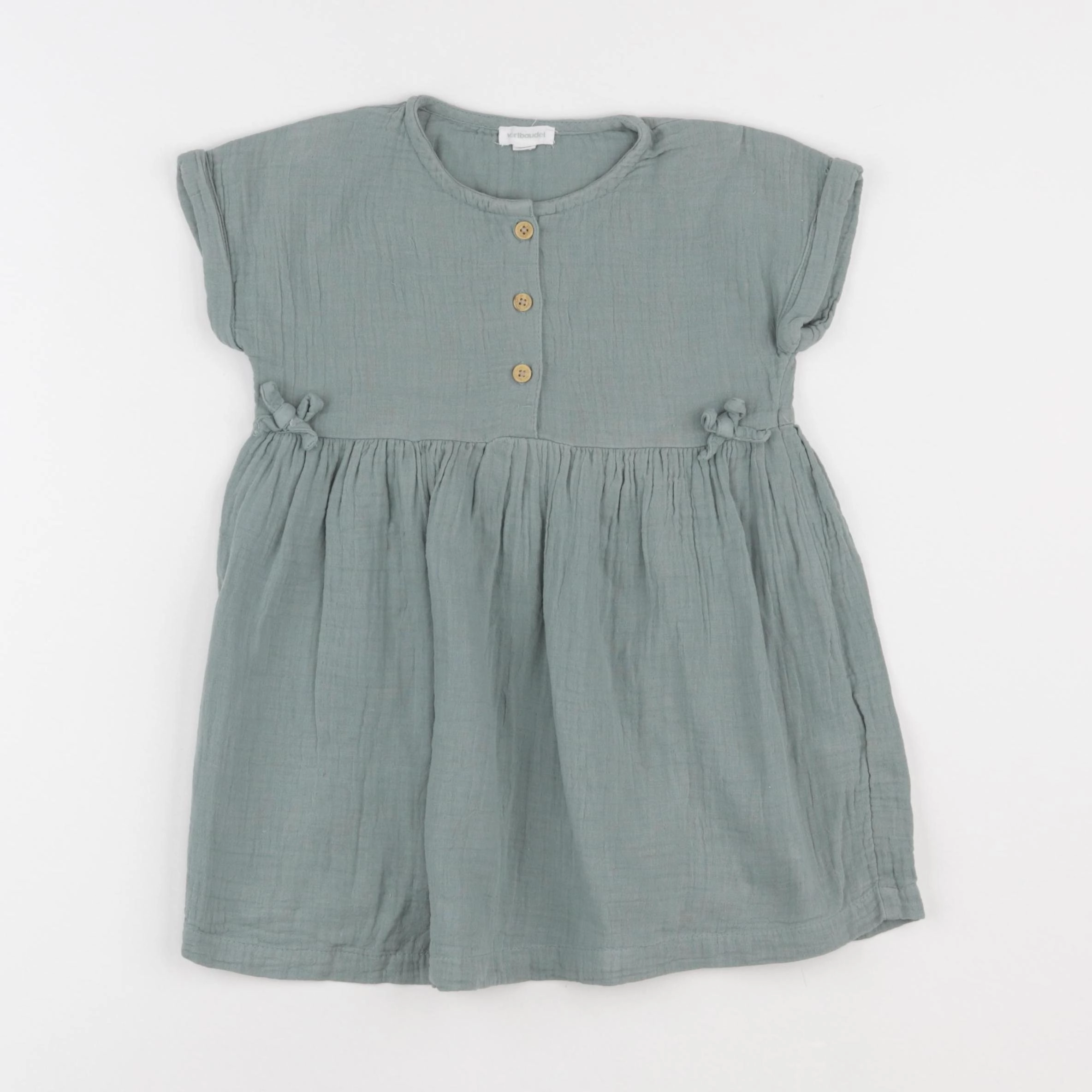 Vertbaudet - robe vert - 3 ans