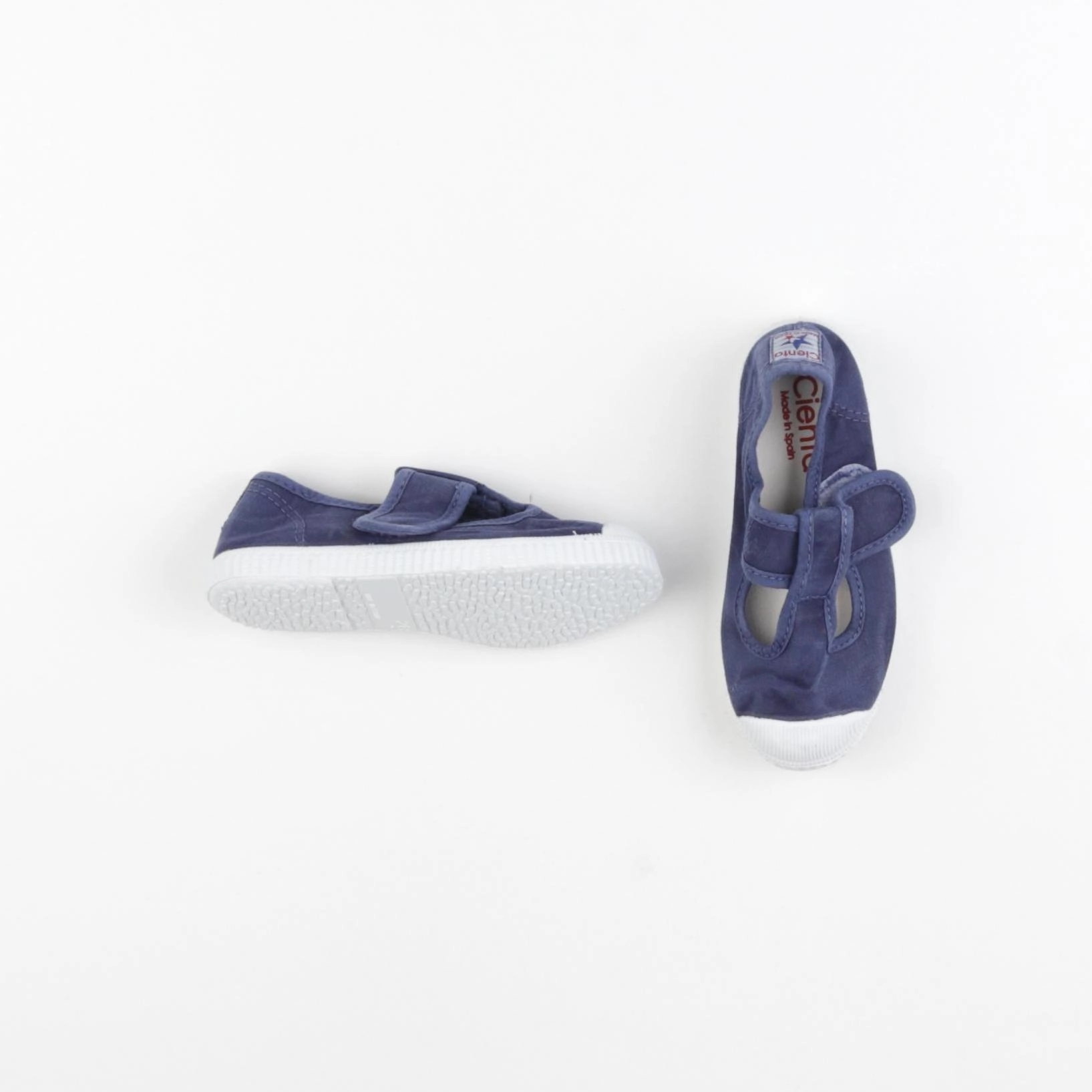 Cienta - tennis à scratch/ lacets bleu - pointure 28