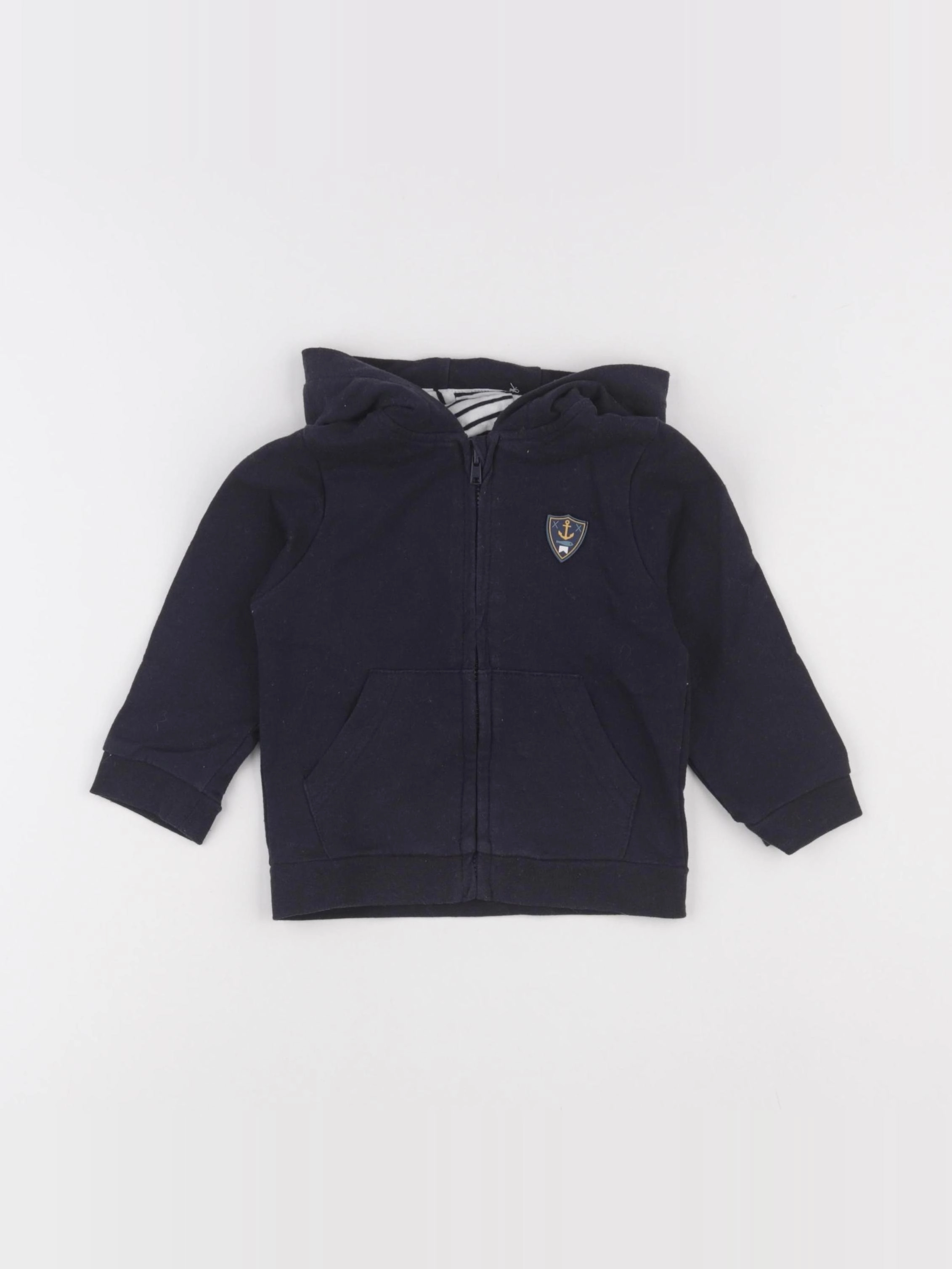 Vertbaudet - sweat bleu - 18 mois