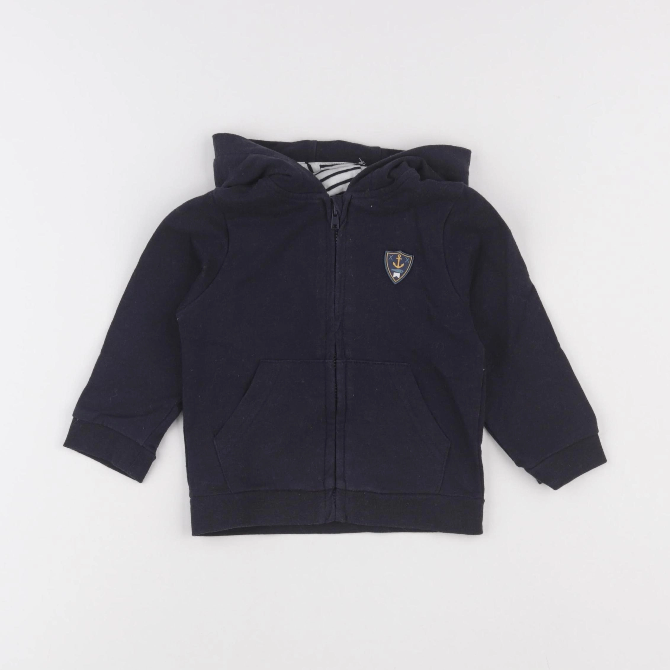 Vertbaudet - sweat bleu - 18 mois