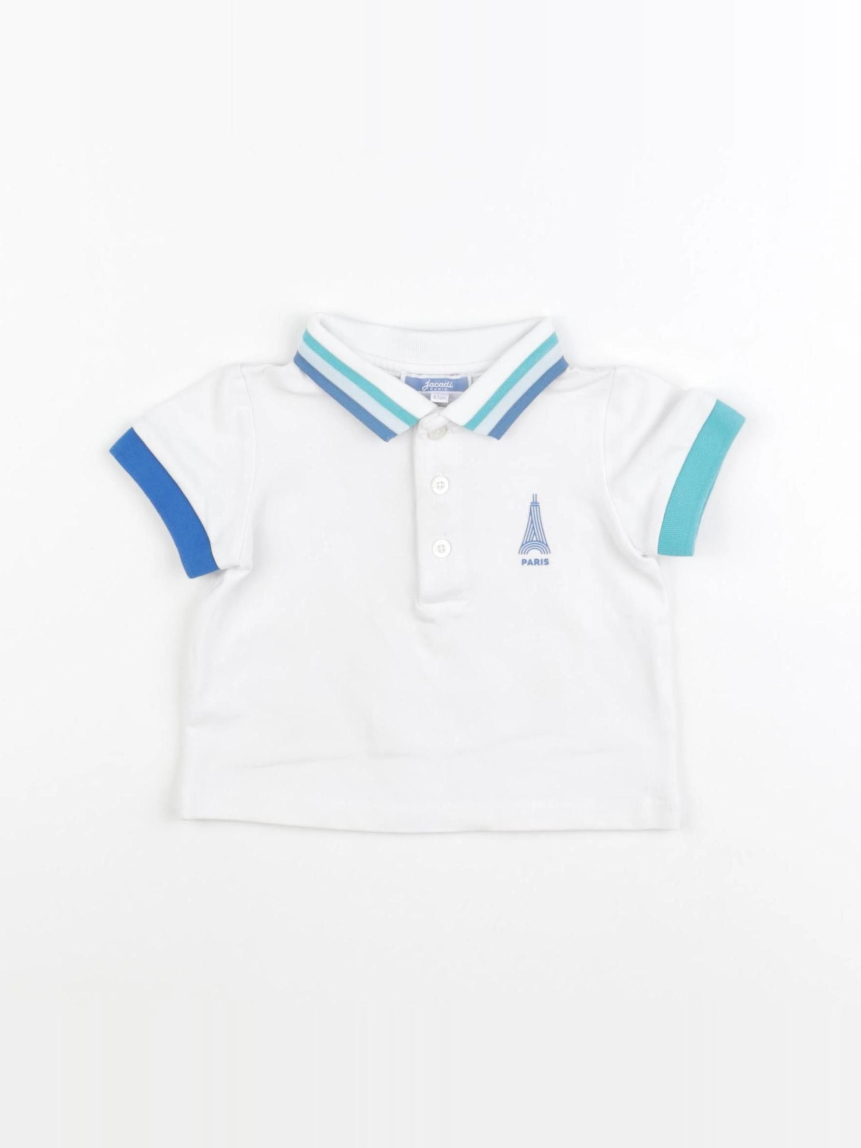 Jacadi - polo blanc - 6 mois