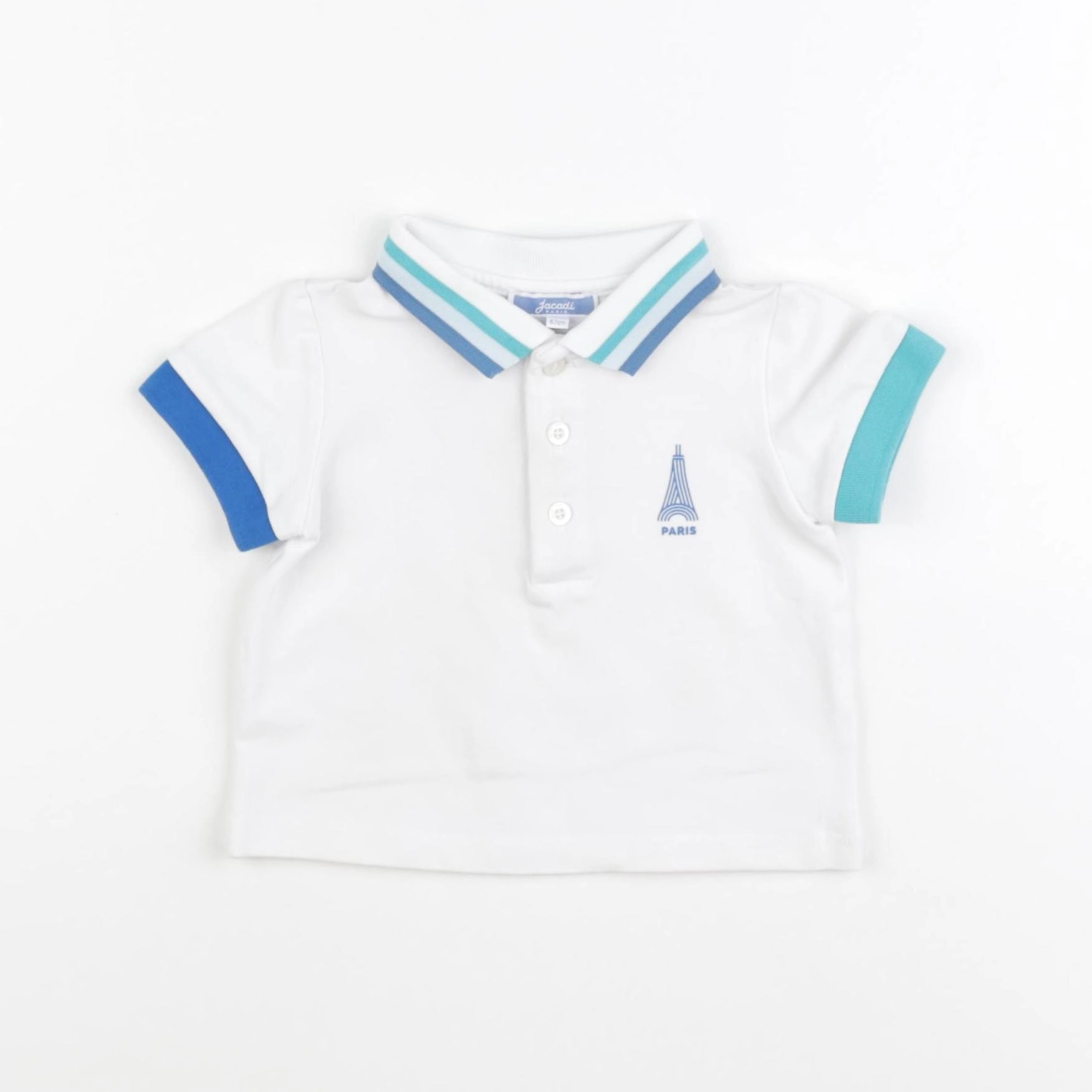 Jacadi - polo blanc - 6 mois