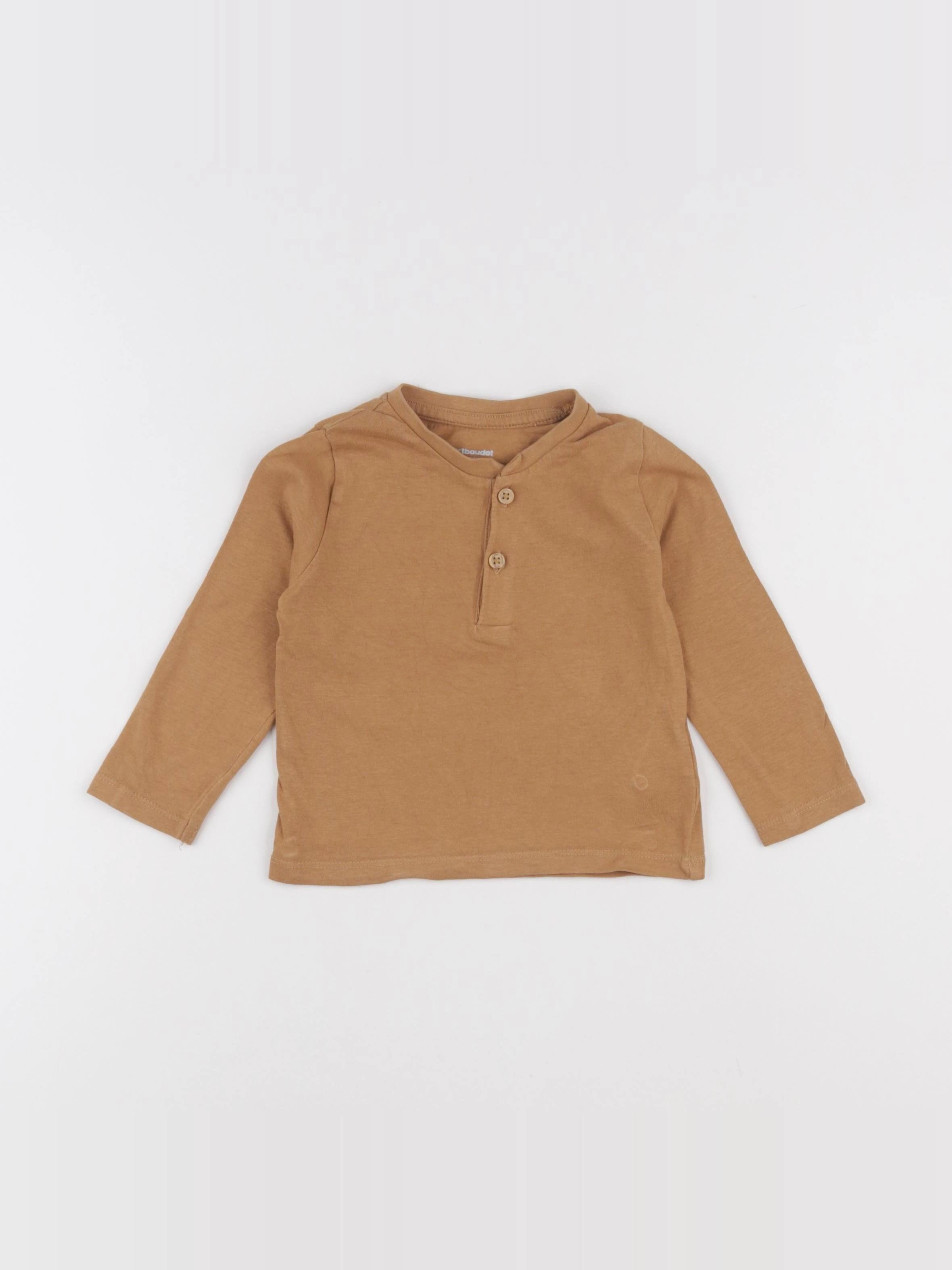 Vertbaudet - tee-shirt marron - 18 mois
