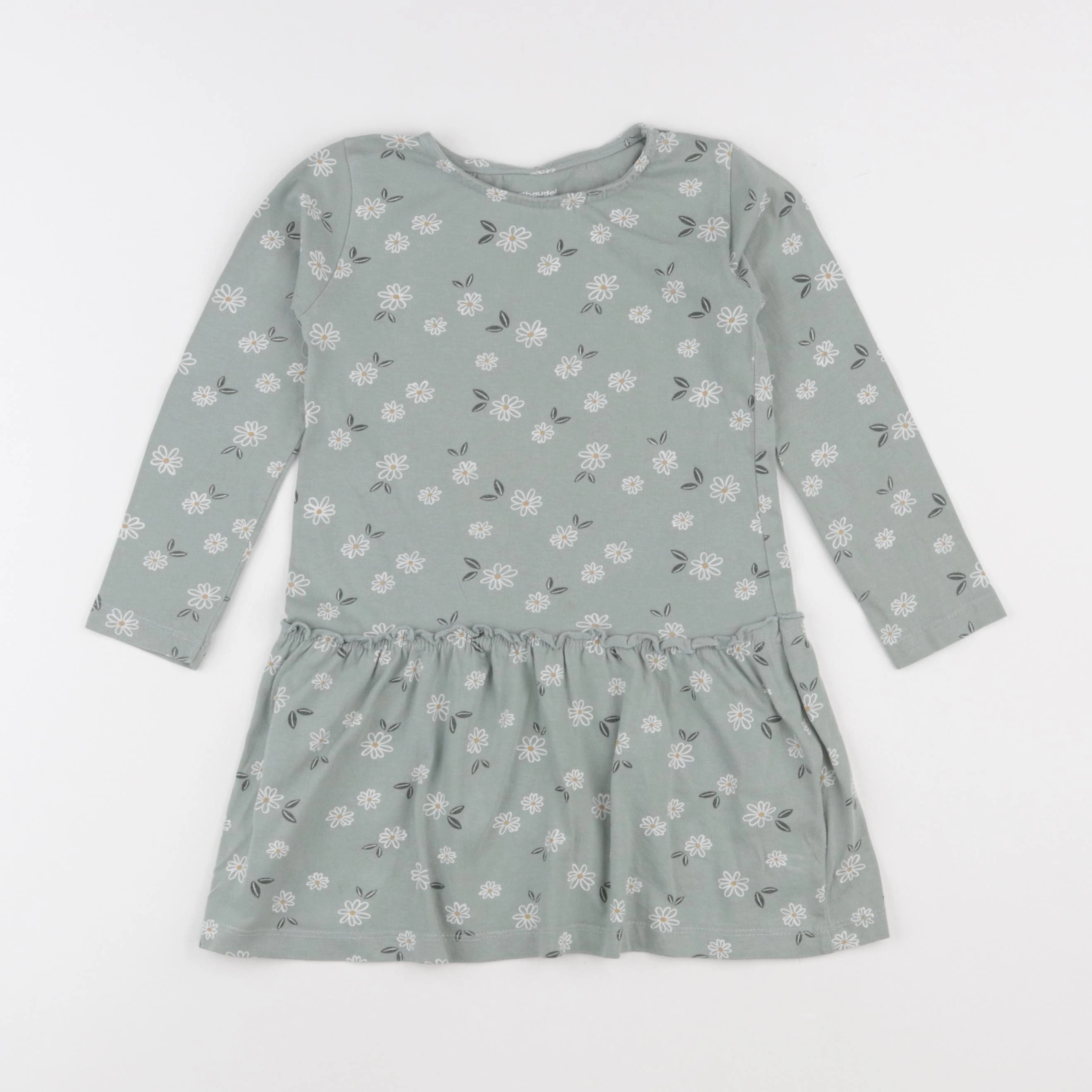 Vertbaudet - robe vert - 4 ans