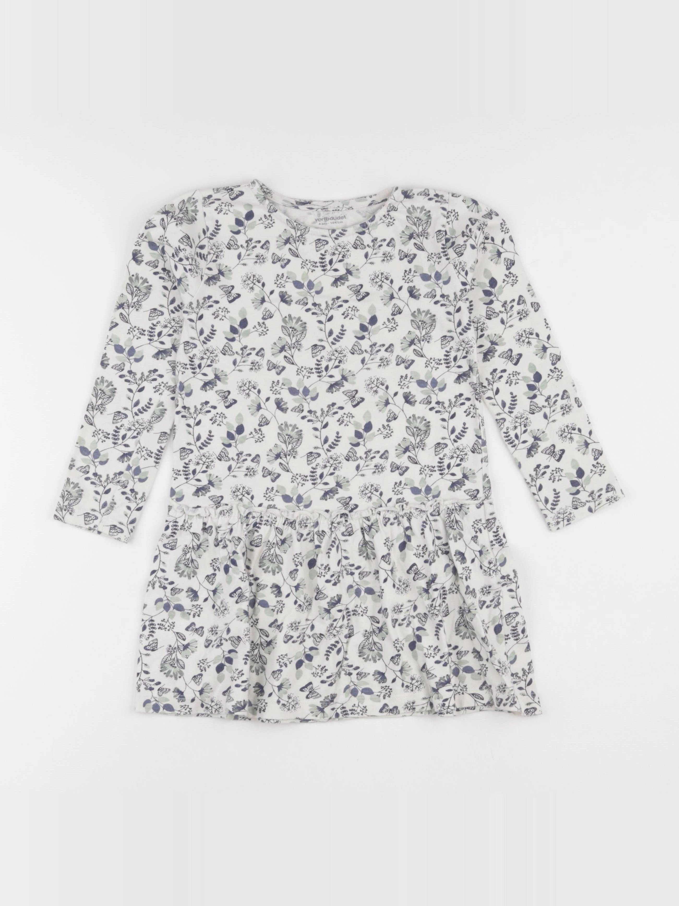 Vertbaudet - robe multicolore - 4 ans