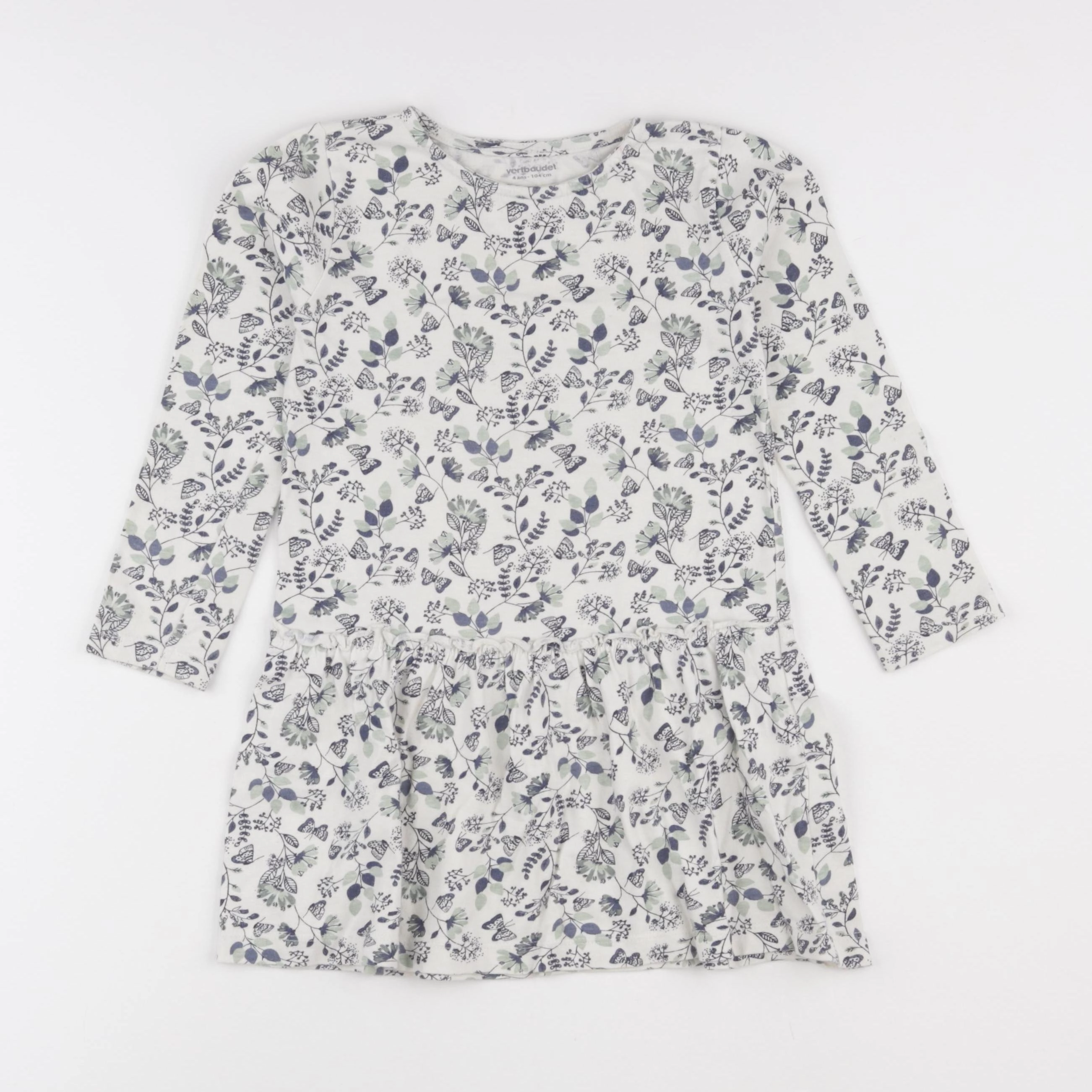 Vertbaudet - robe multicolore - 4 ans