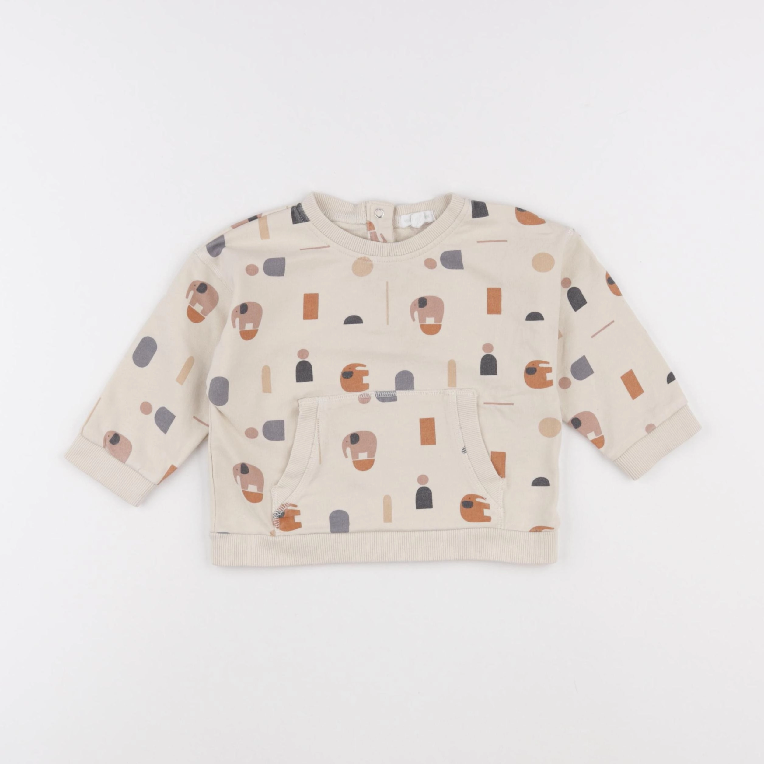 Vertbaudet - sweat multicolore - 18 mois