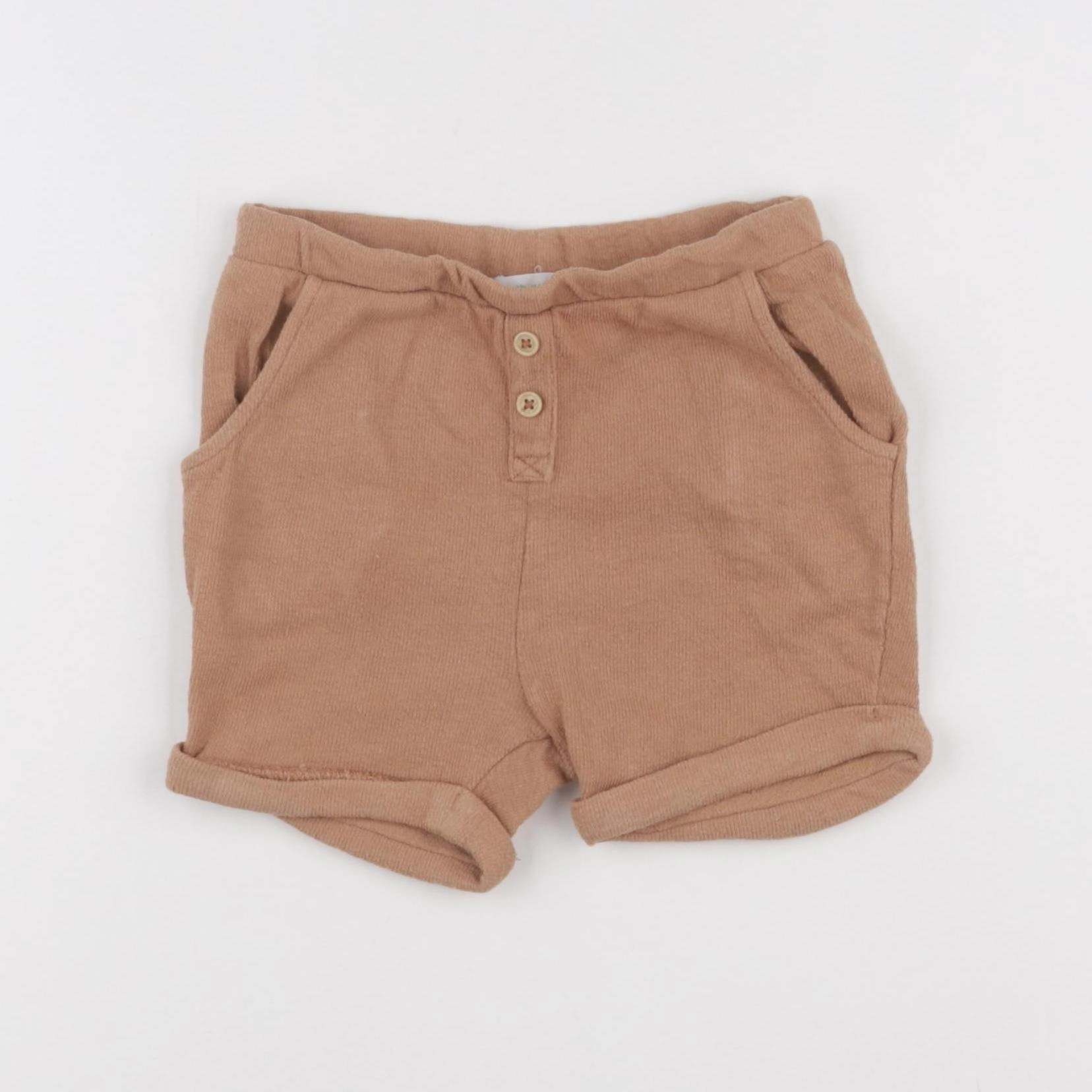 Vertbaudet - short marron - 18 mois