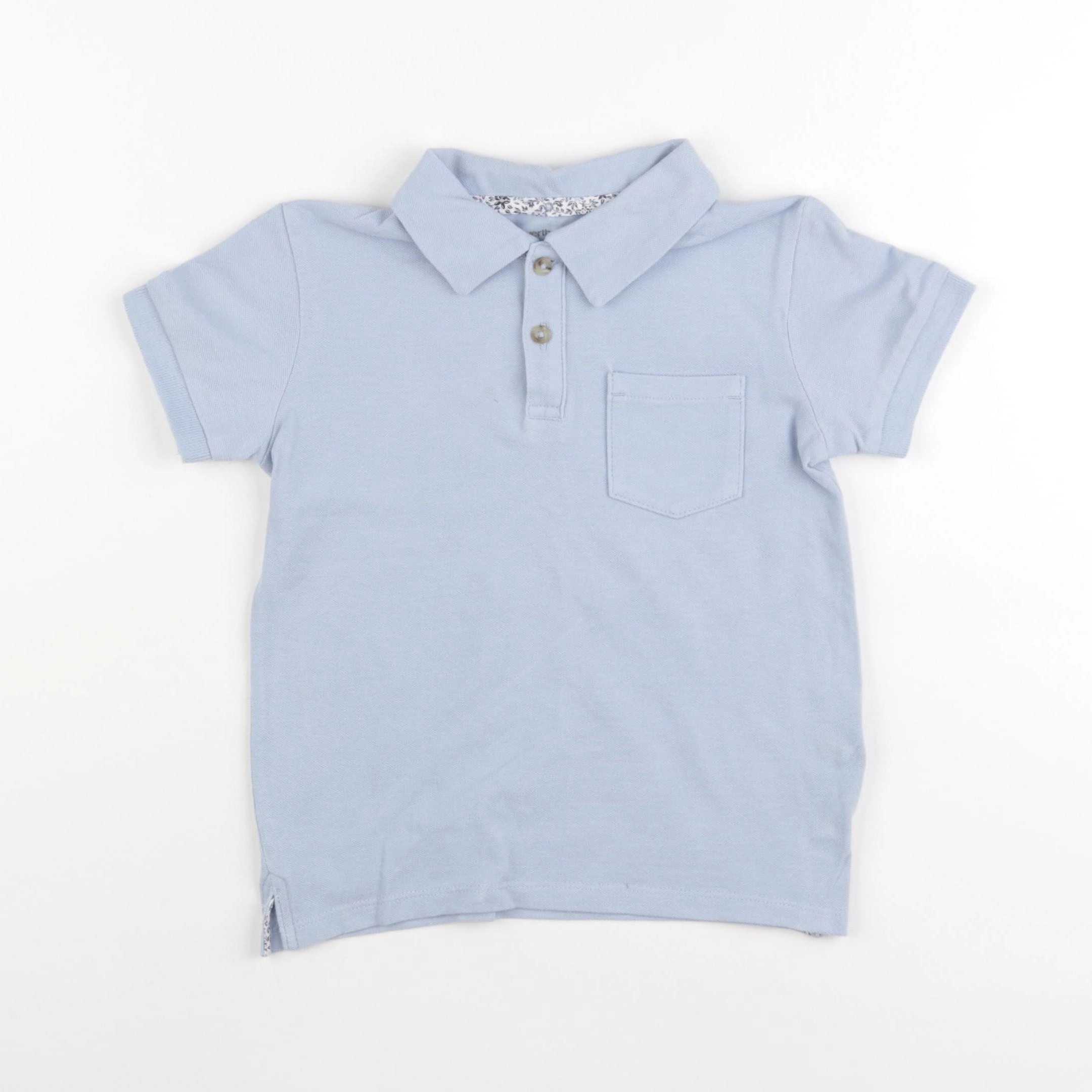 Vertbaudet - polo bleu - 6 ans