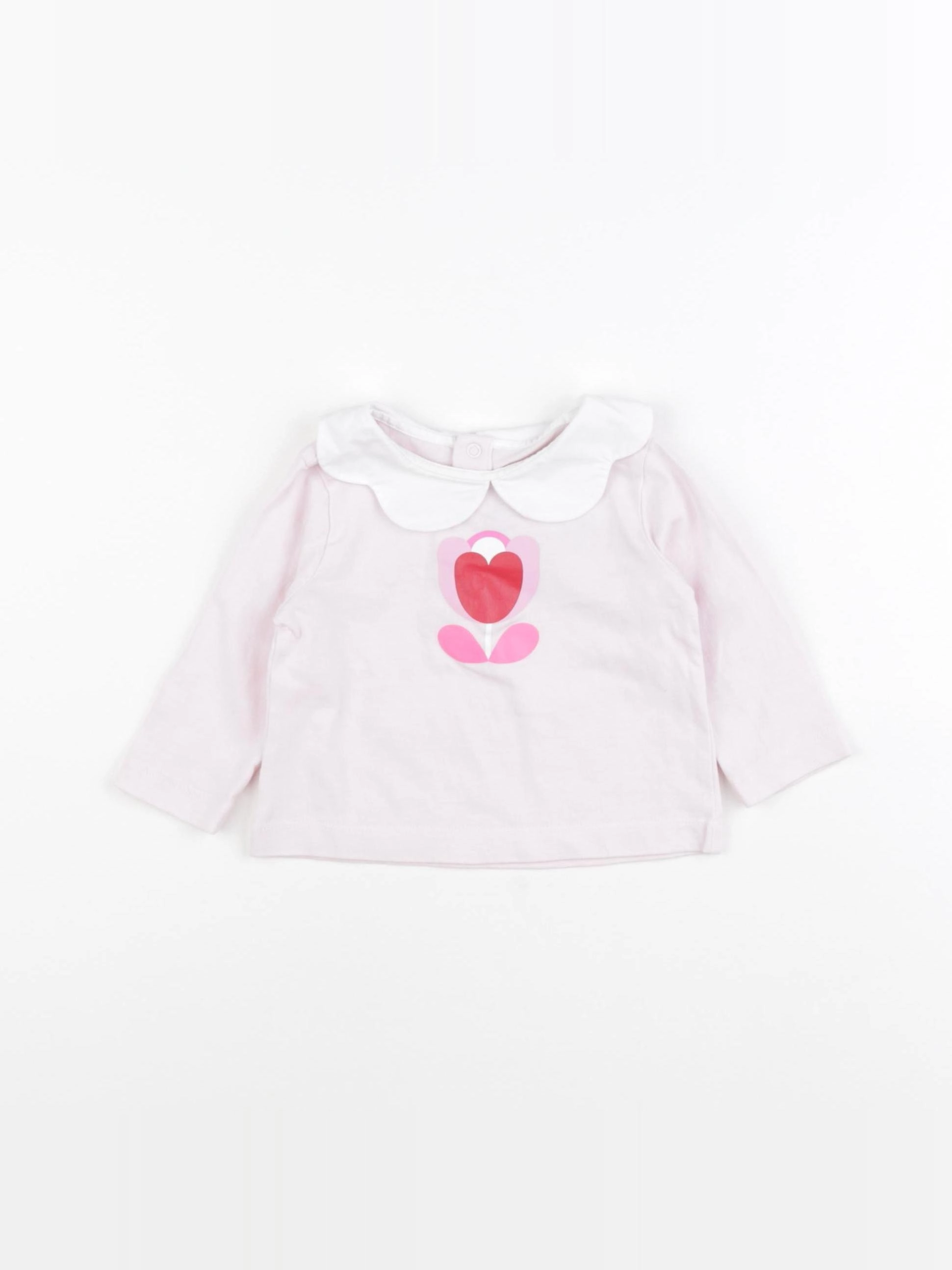 Jacadi - tee-shirt rose - 6 mois