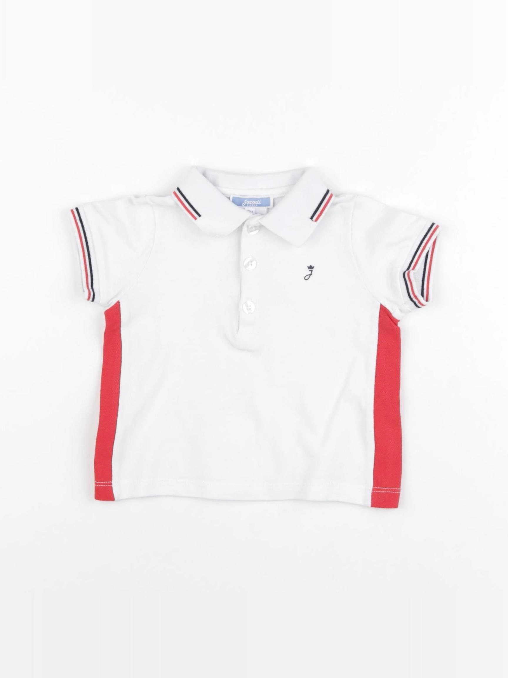 Jacadi - polo blanc - 12 mois