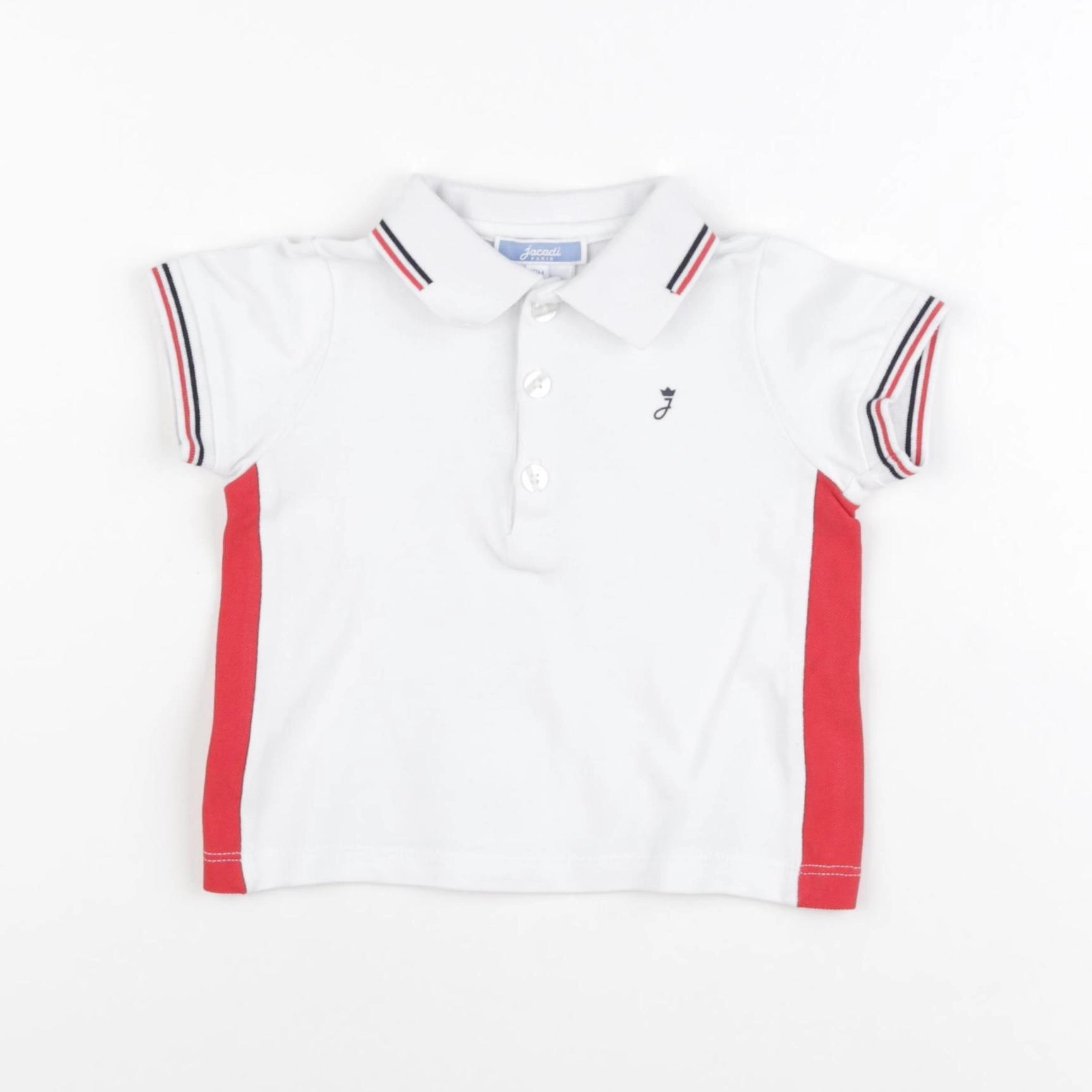 Jacadi - polo blanc - 12 mois