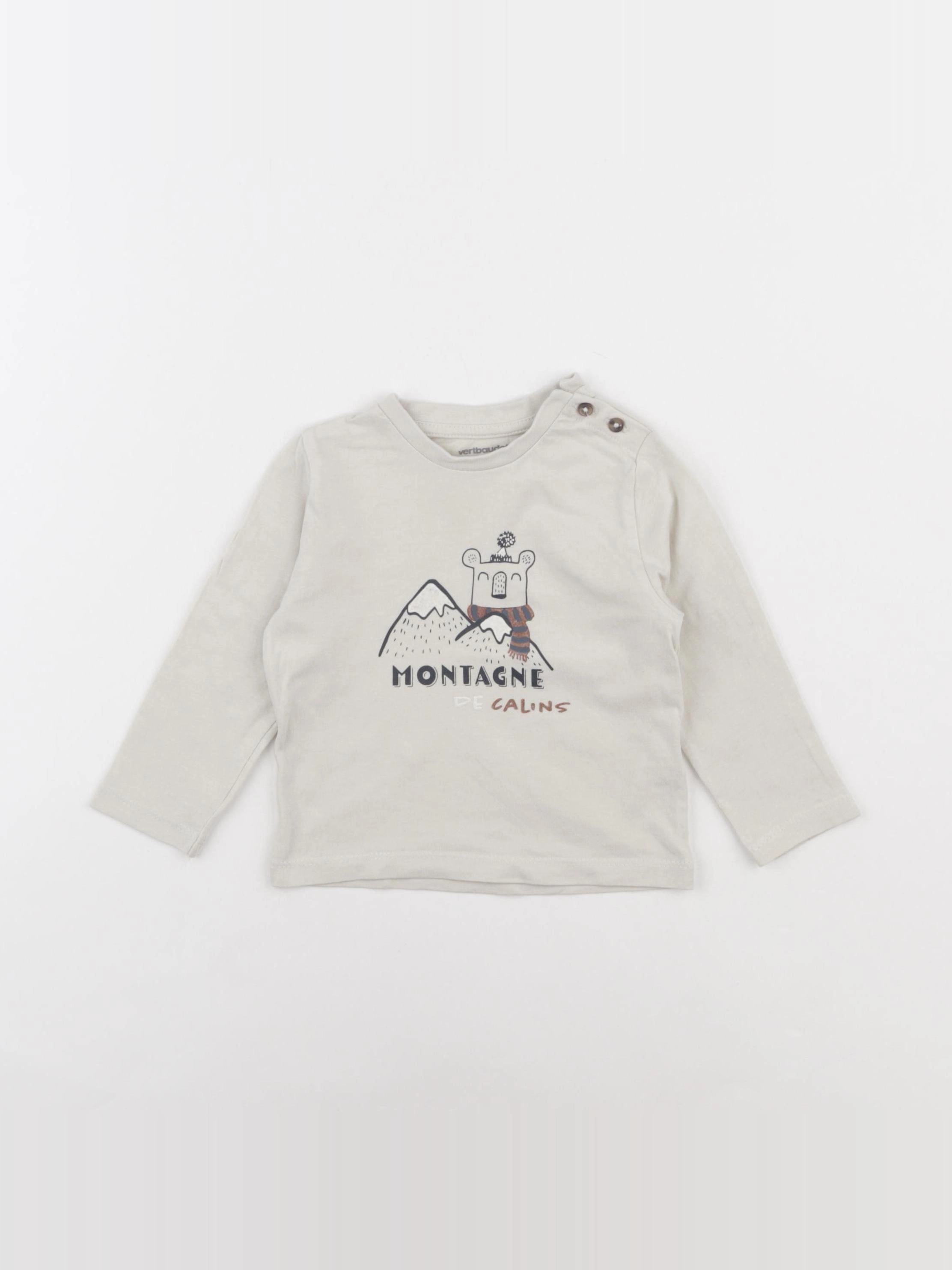 Vertbaudet - tee-shirt multicolore - 9 mois