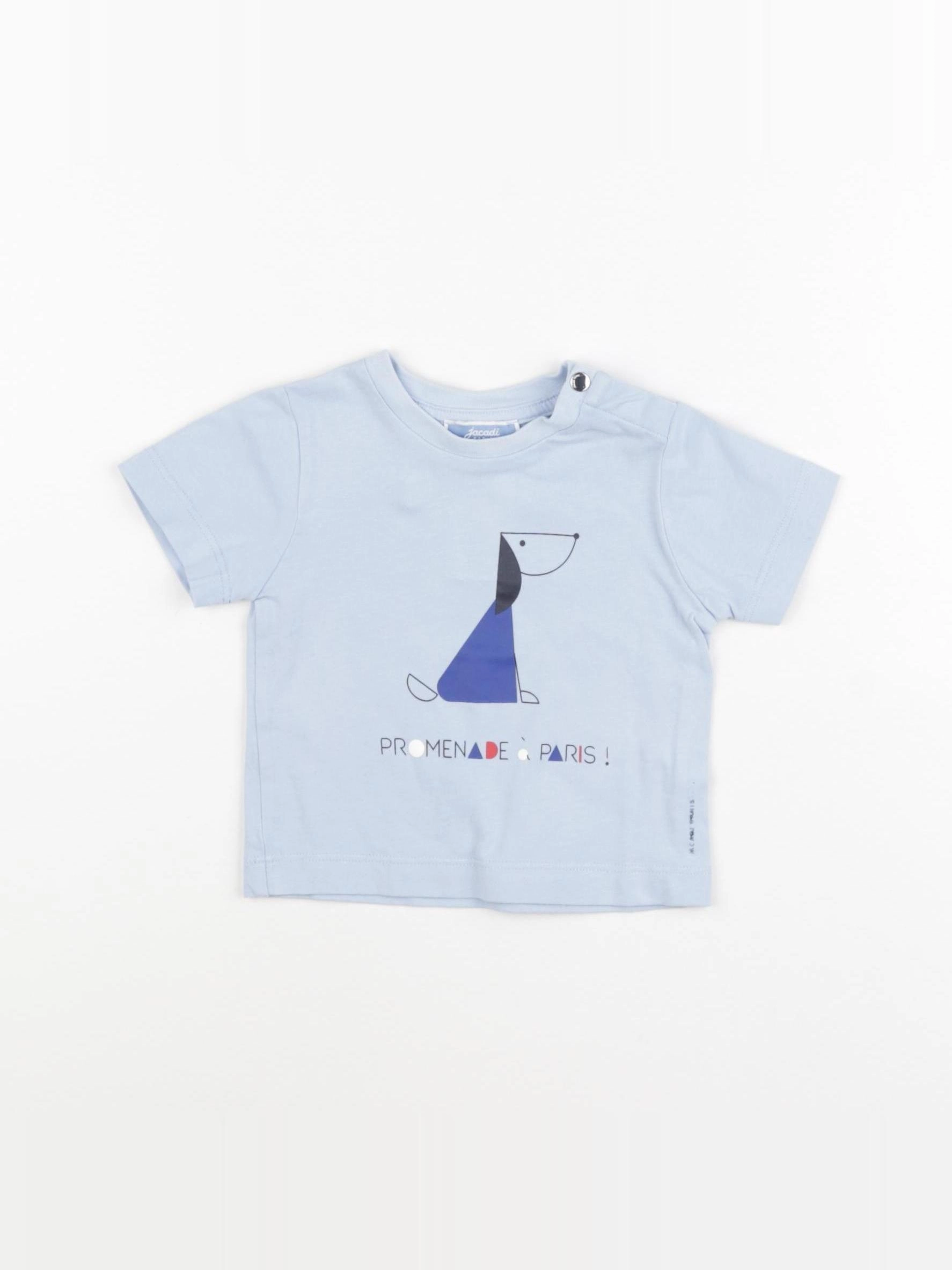 Jacadi - tee-shirt bleu - 6 mois