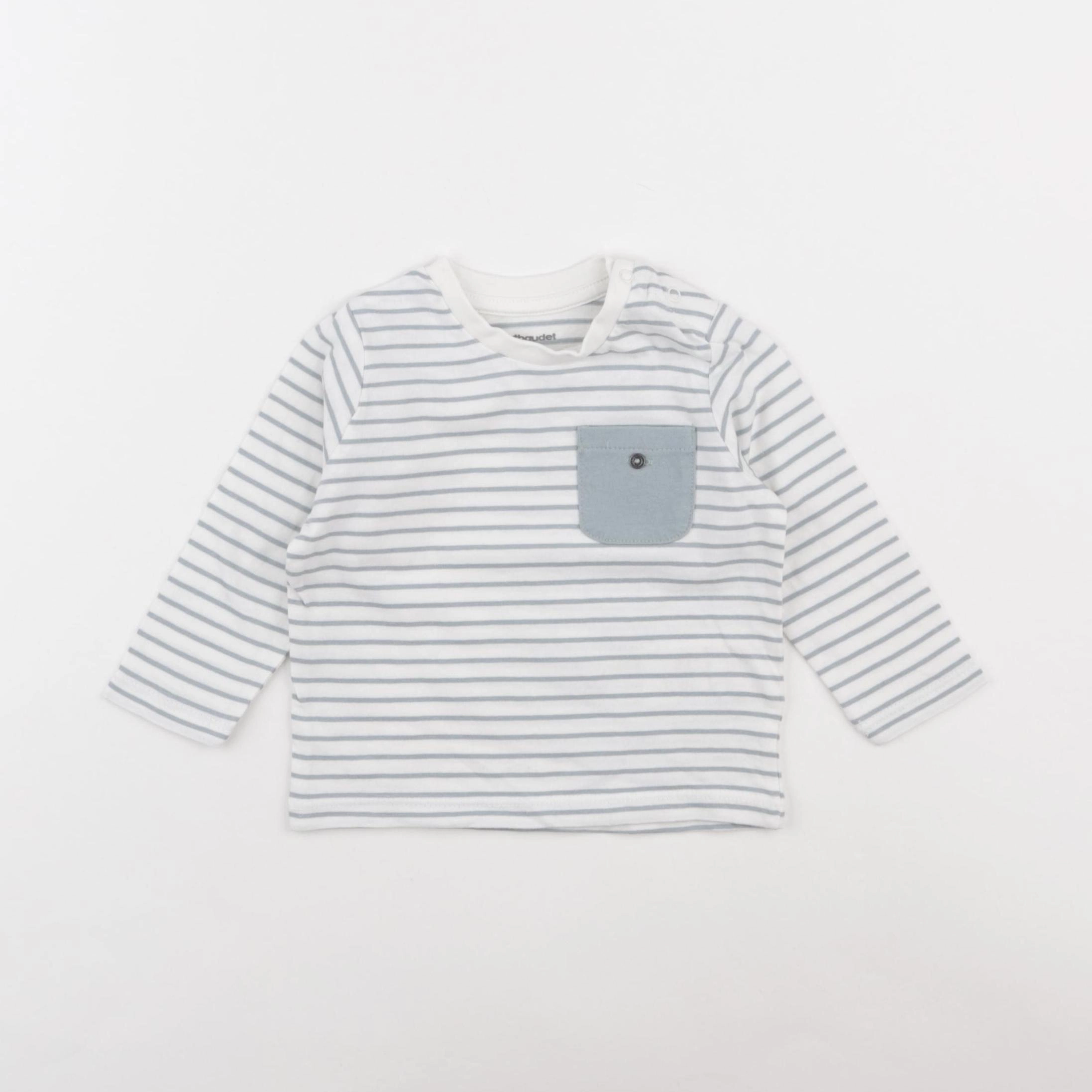 Vertbaudet - tee-shirt bleu - 9 mois