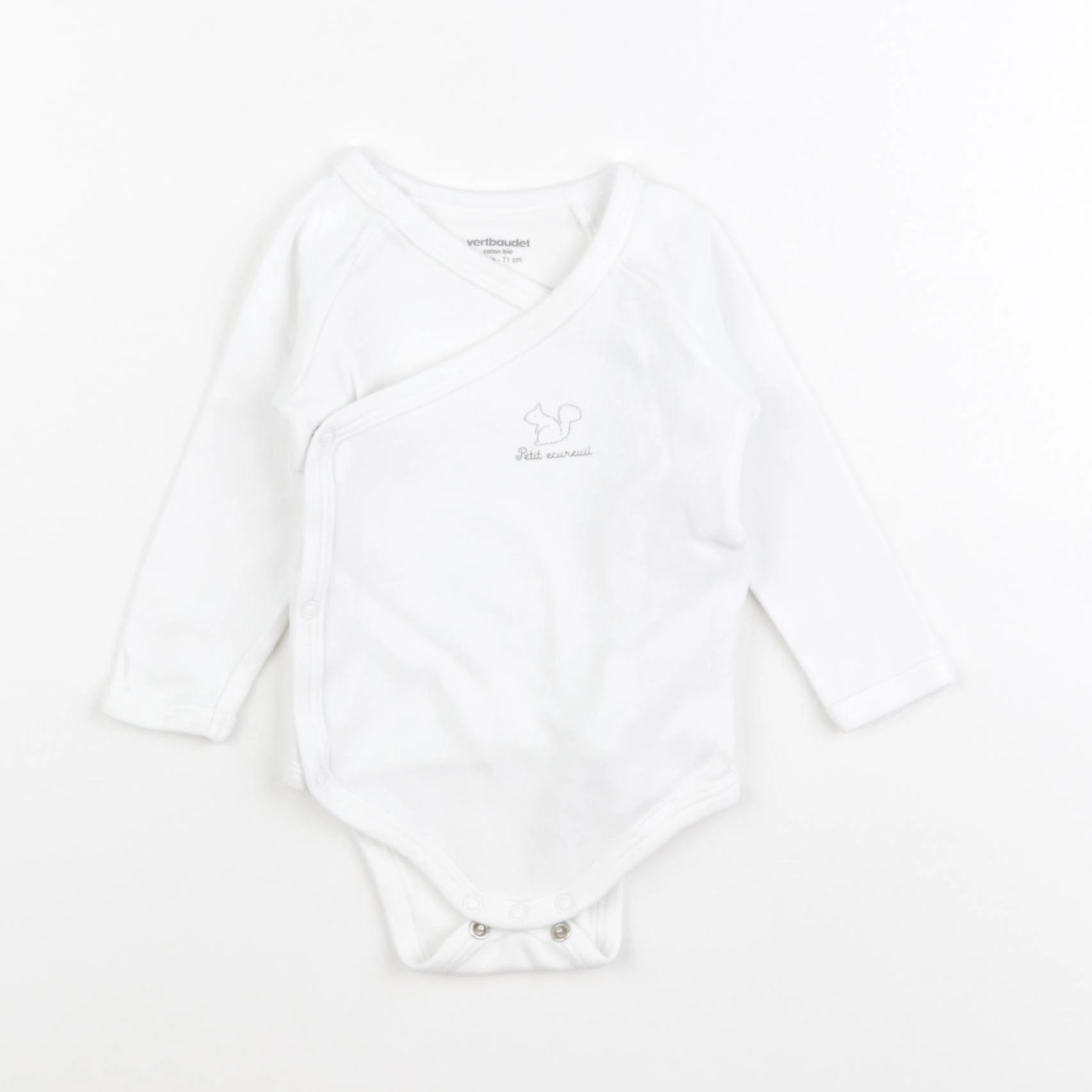 Vertbaudet - body blanc - 9 mois