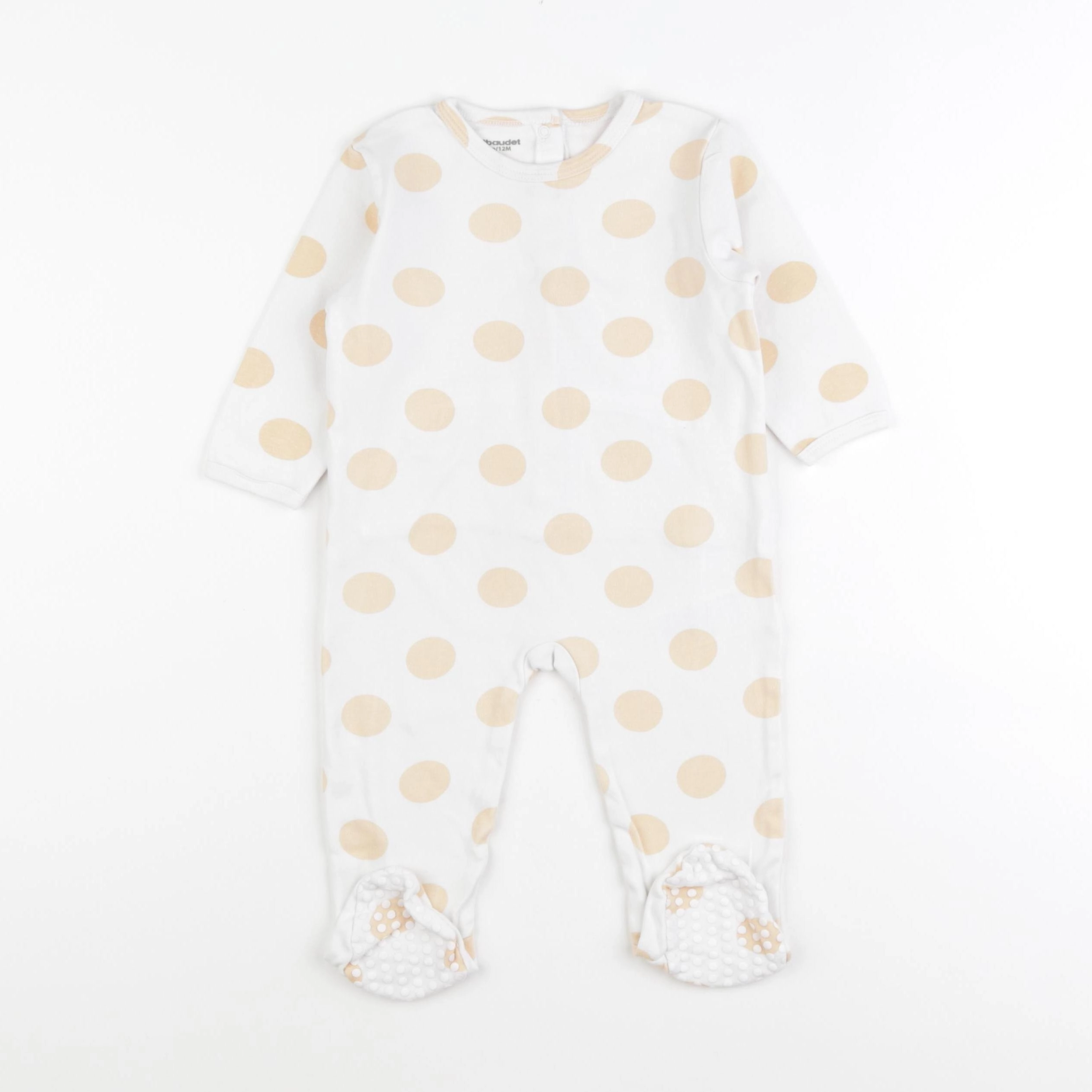 Vertbaudet - pyjama coton blanc - 12 mois