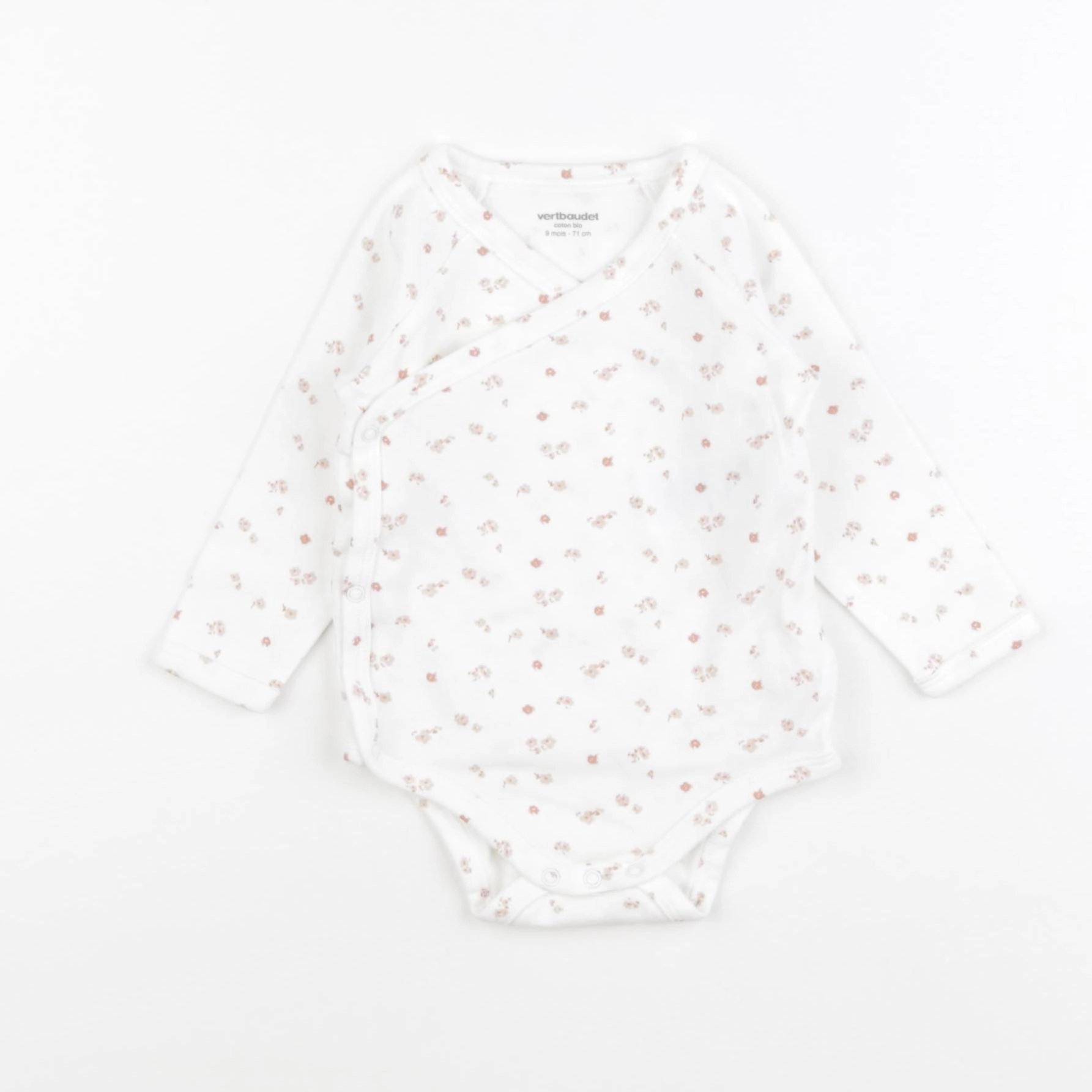 Vertbaudet - body blanc - 9 mois