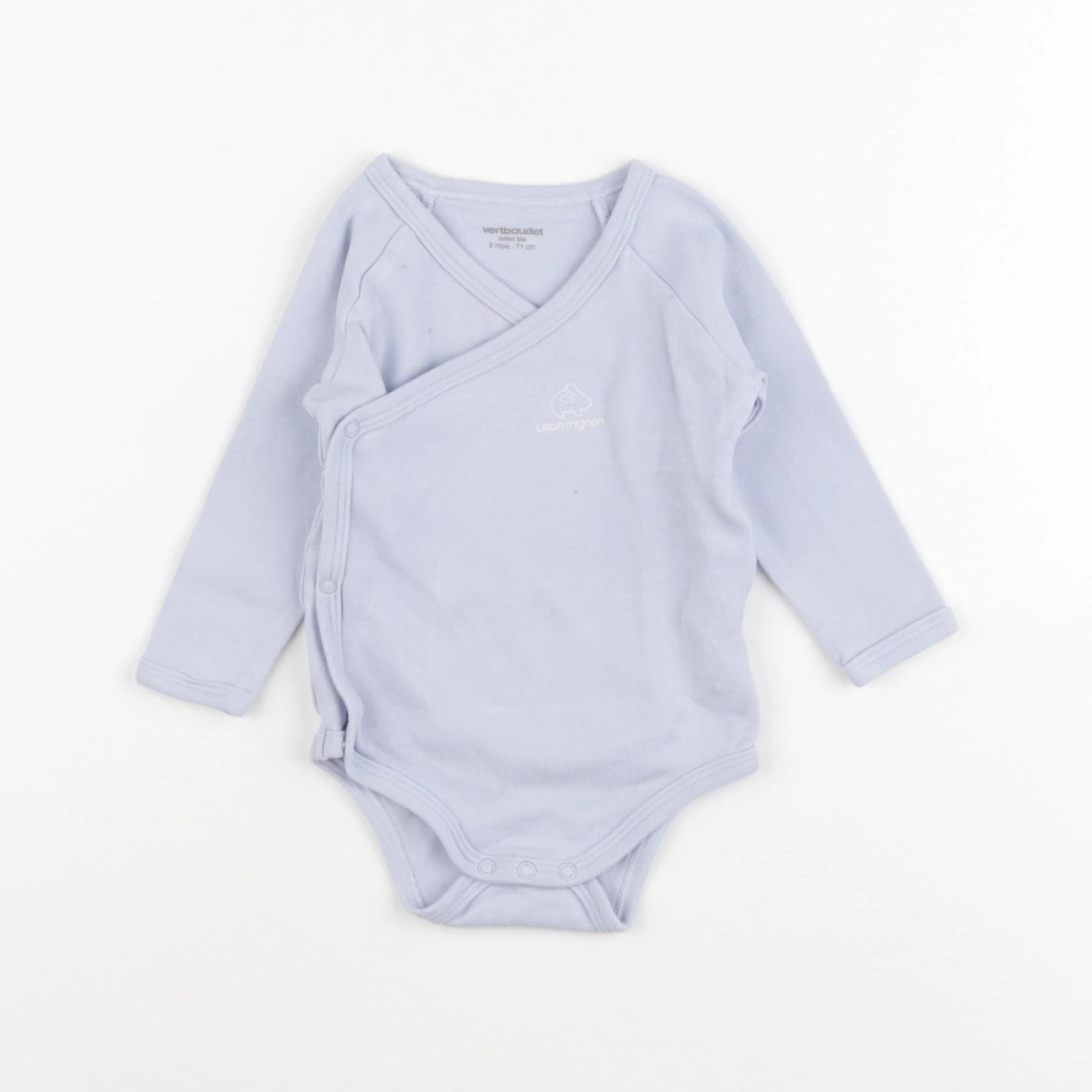 Vertbaudet - body bleu - 9 mois