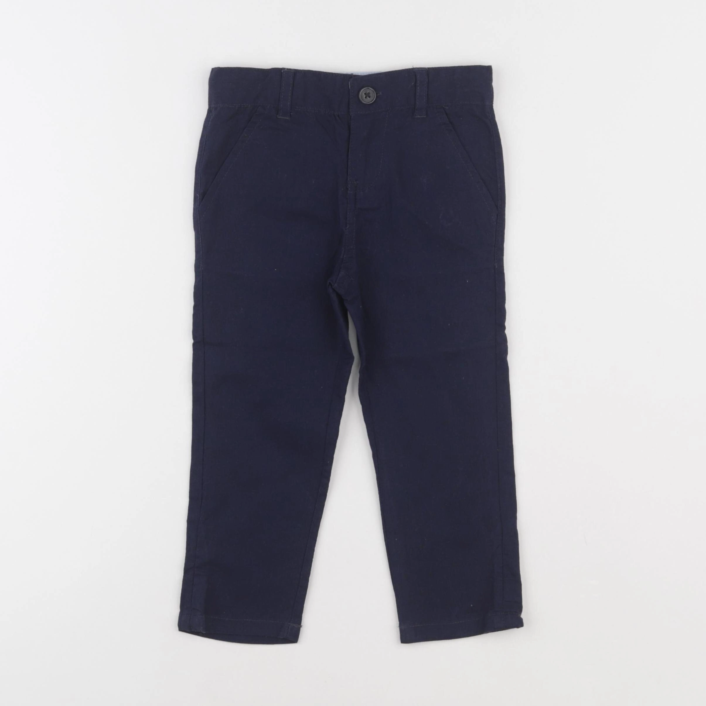 Vertbaudet - pantalon bleu - 2 ans